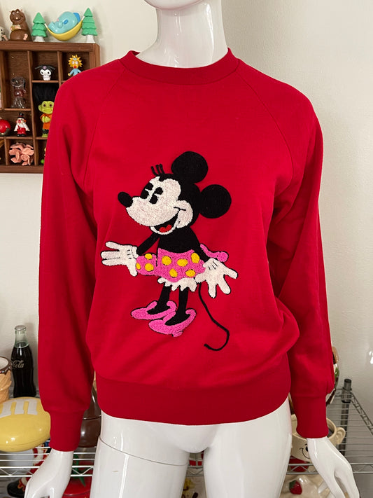 80's Minnie Mouse textured sweater sz XS /S