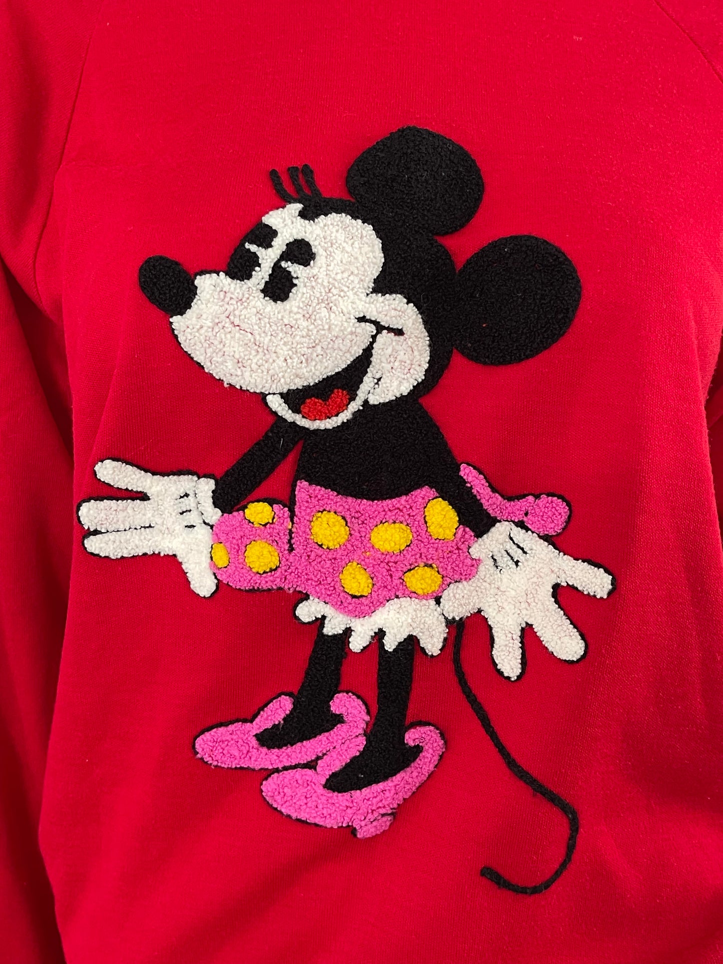 80's Minnie Mouse textured sweater sz XS /S