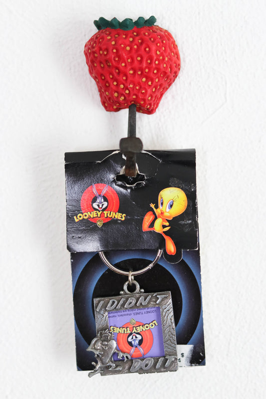 Vintage 90s Deadstock Tasmanian Devil Frame Keychain
