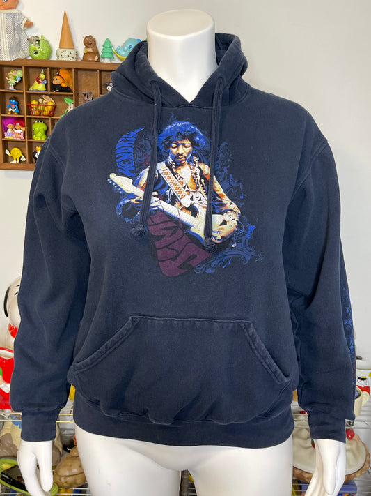 2000s Jimmy Hendrix Navy Blue Graphic Hoodie Sz XL