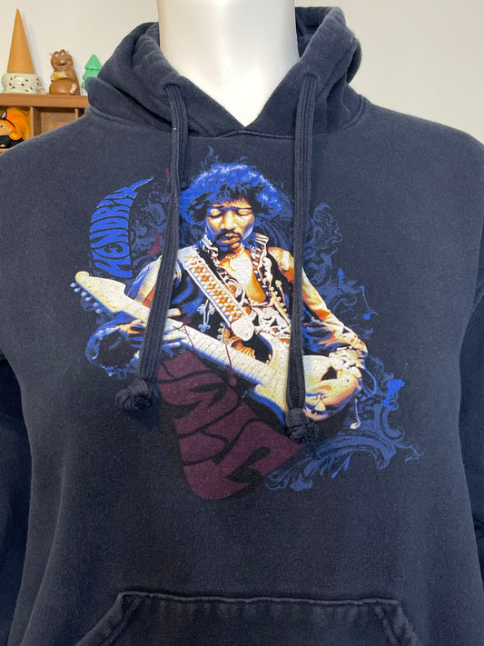 2000s Jimmy Hendrix Navy Blue Graphic Hoodie Sz XL