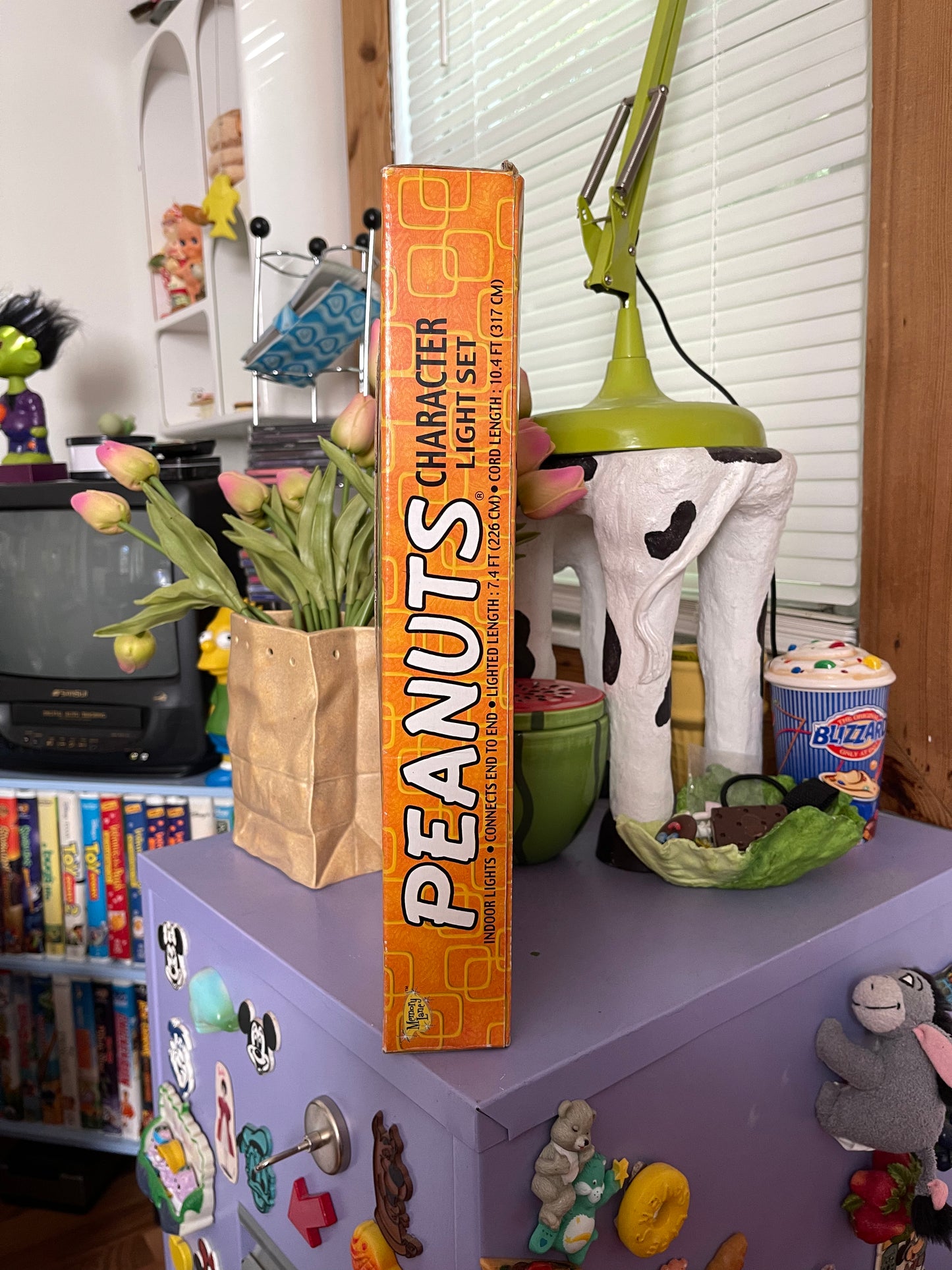 Vintage 2000s Peanuts Halloween Pumpkin Character Lights