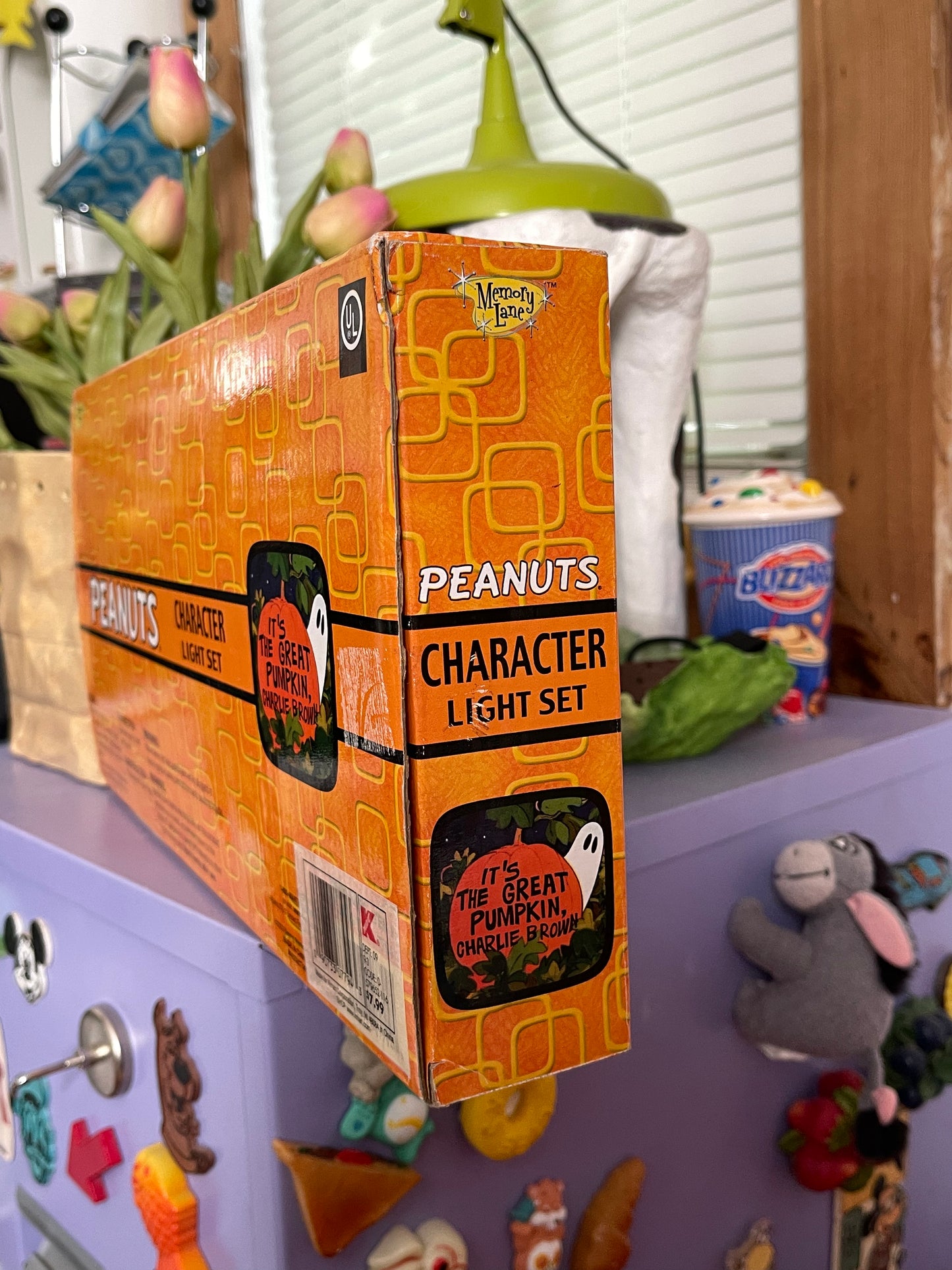 Vintage 2000s Peanuts Halloween Pumpkin Character Lights