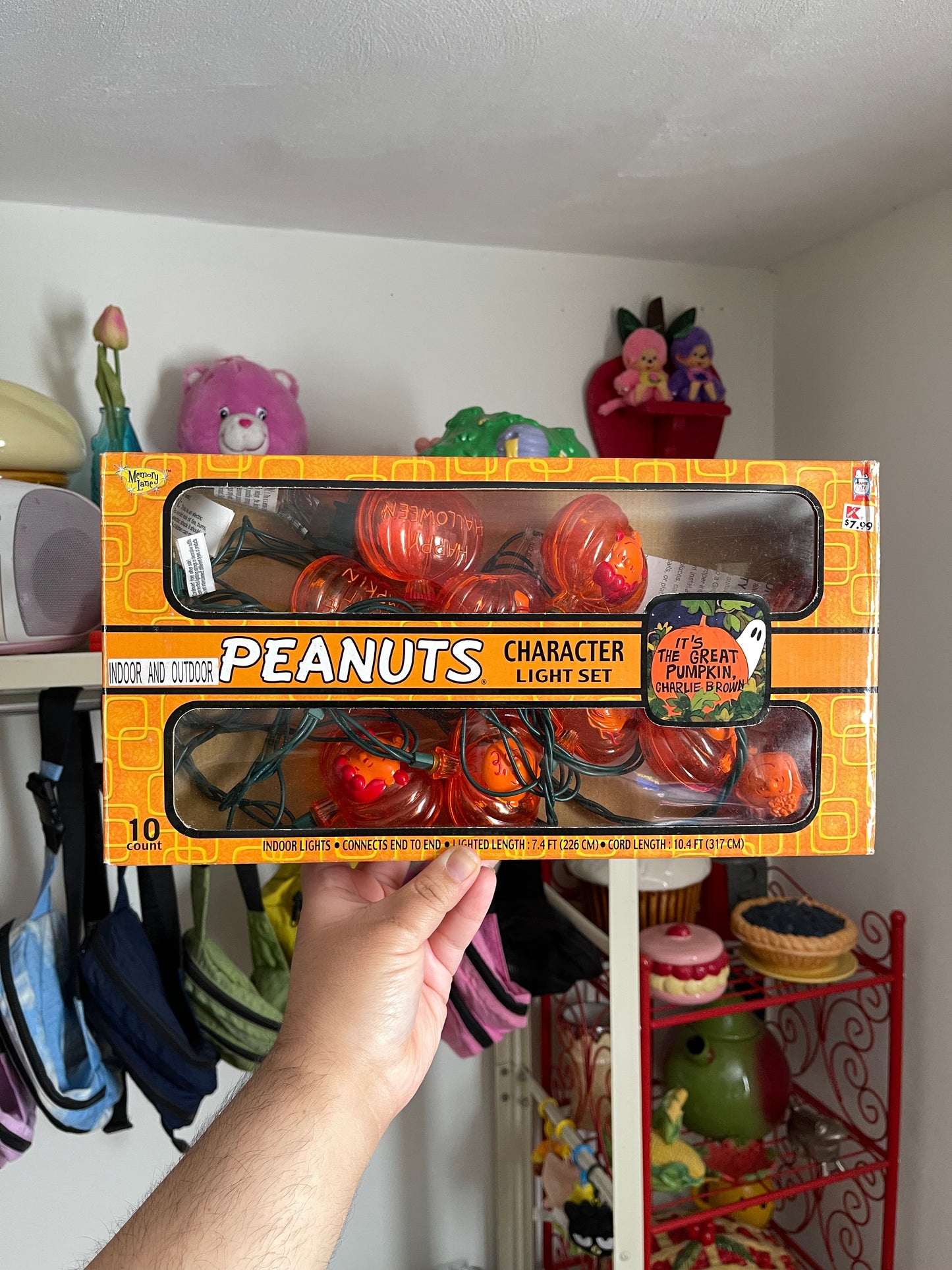 Vintage 2000s Peanuts Halloween Pumpkin Character Lights