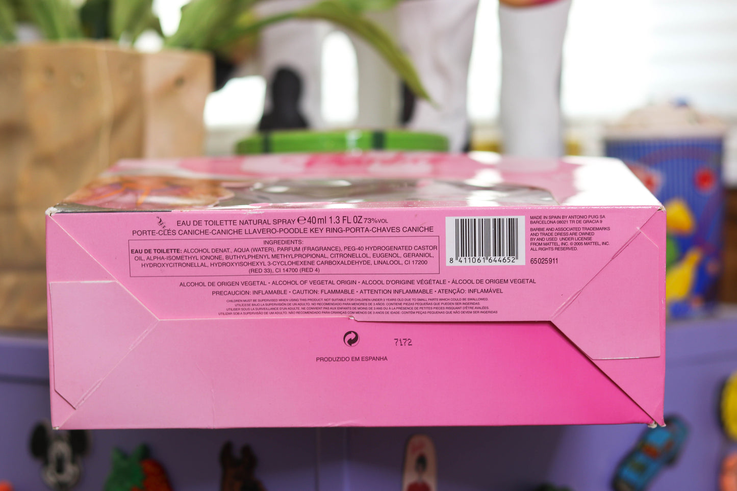 Vintage 2000s Barbie Eau De Toilette + Poodle Keychain Set