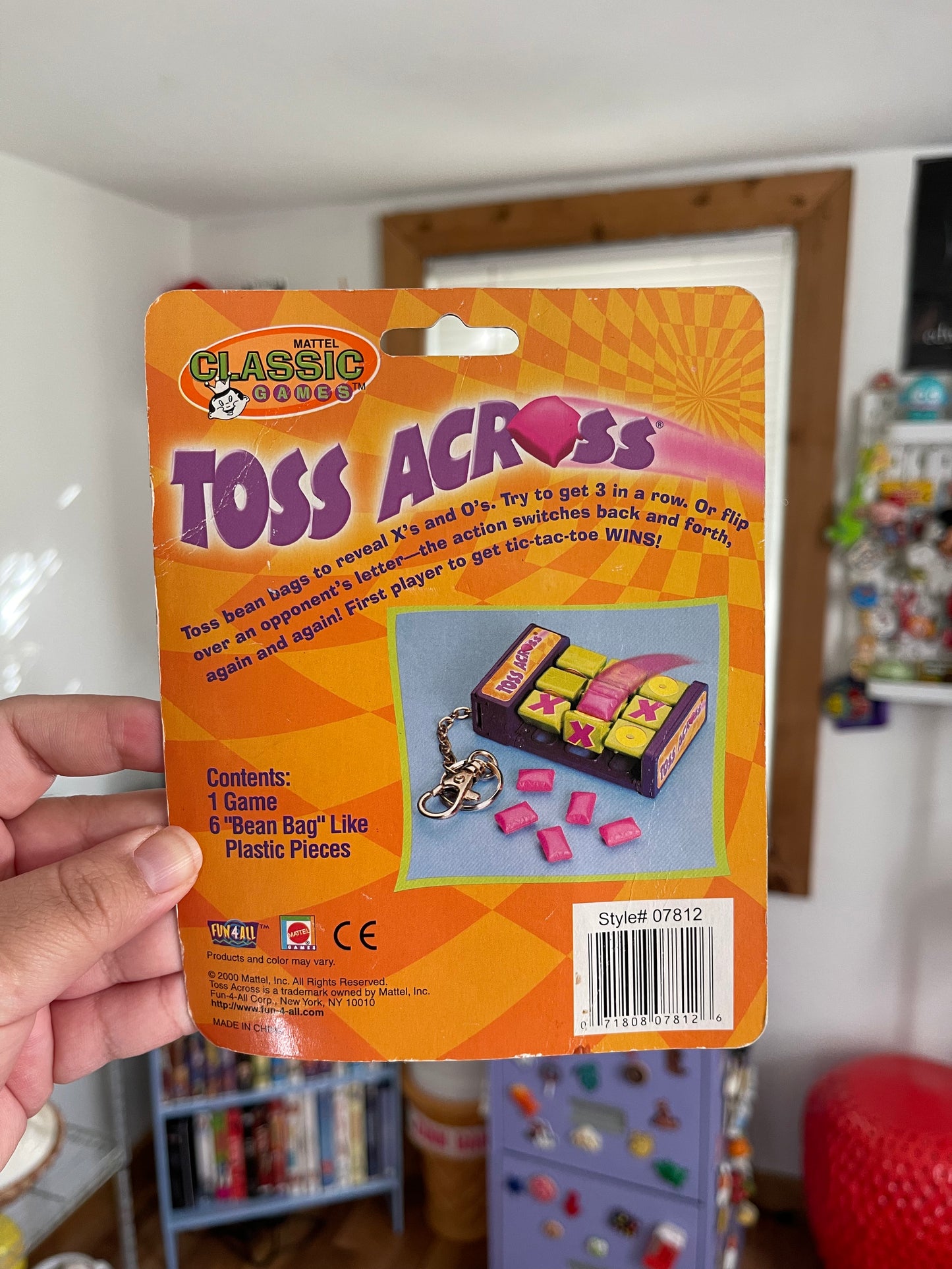 2000's Toss Across mini game keychain