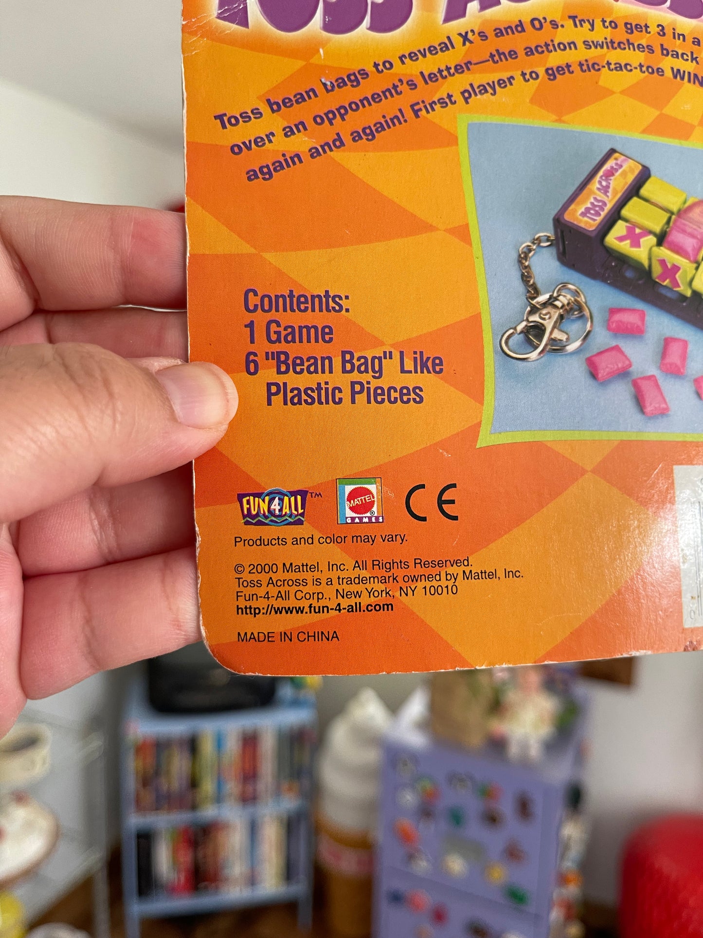 2000's Toss Across mini game keychain