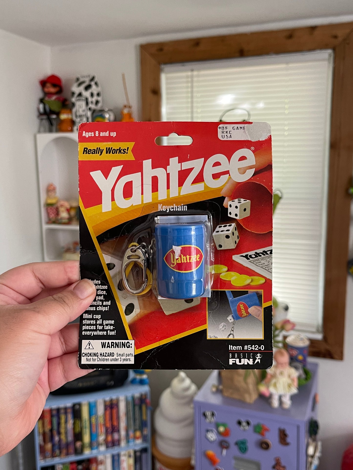 2000's Yahtzee mini game keychain