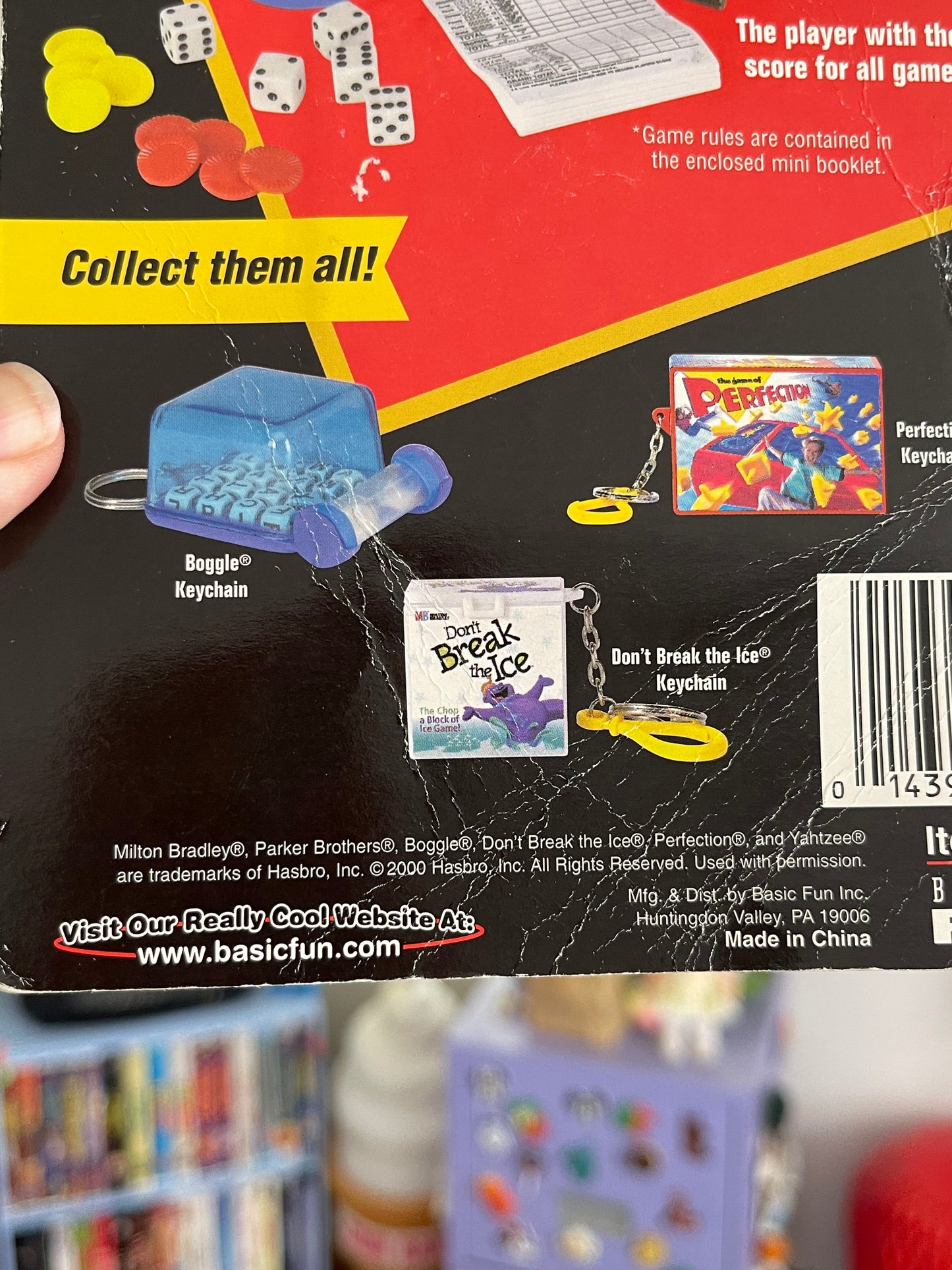 2000's Yahtzee mini game keychain