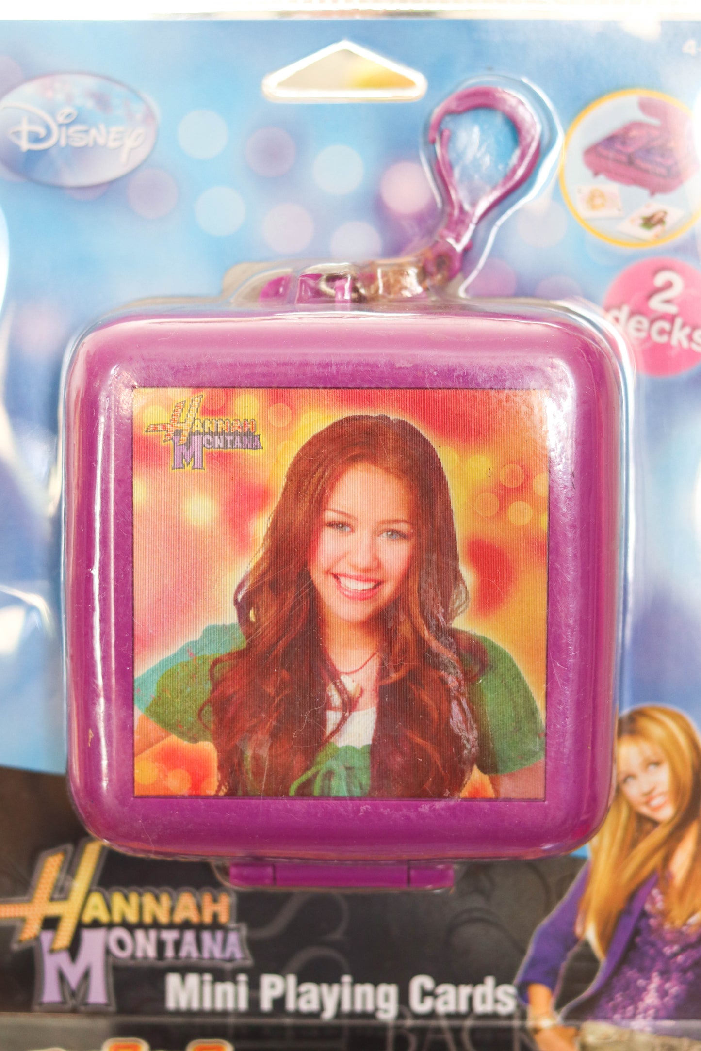 2000s Hannah Montana Mini Playing Card Game Keychain