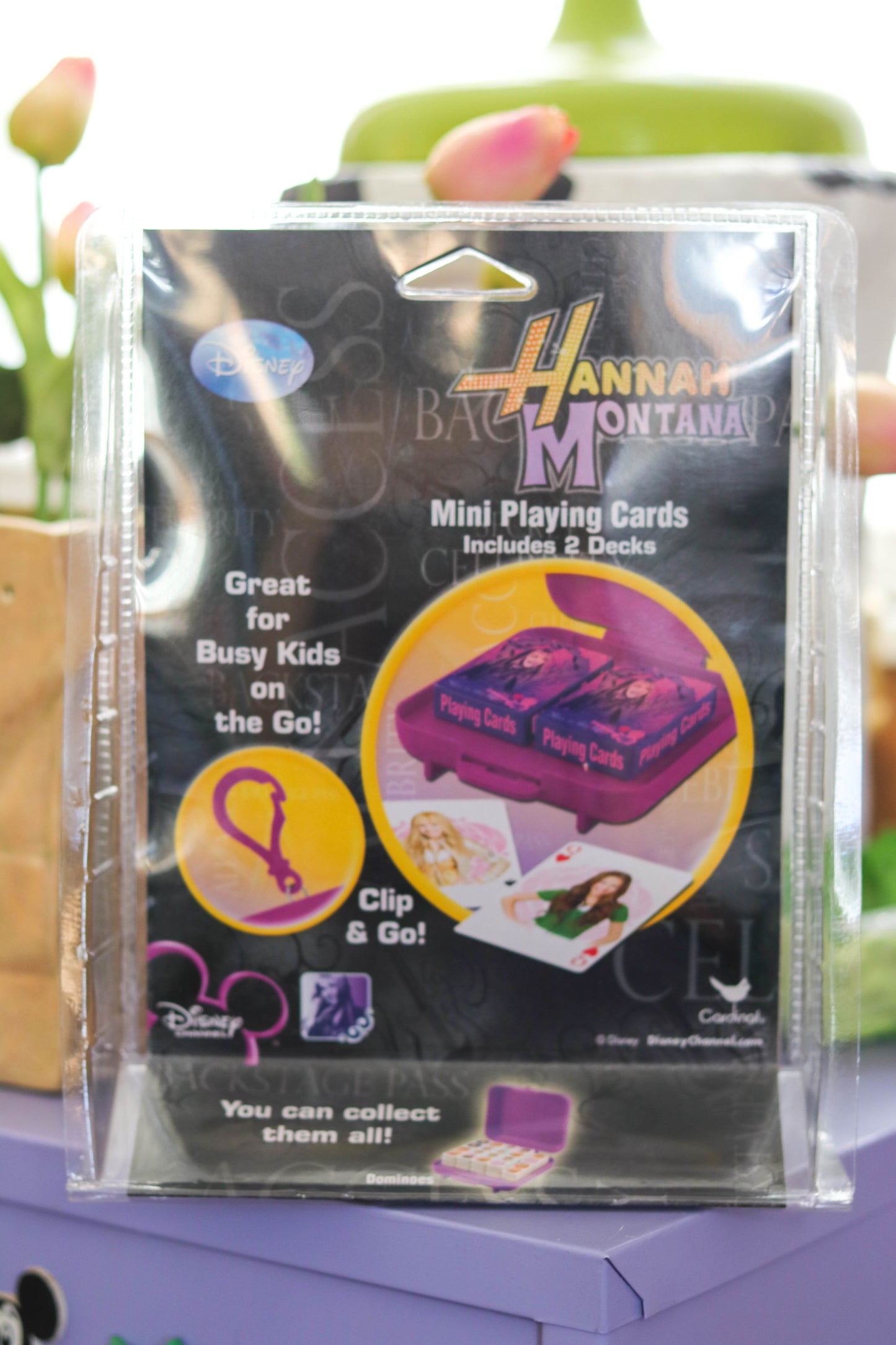 2000s Hannah Montana Mini Playing Card Game Keychain