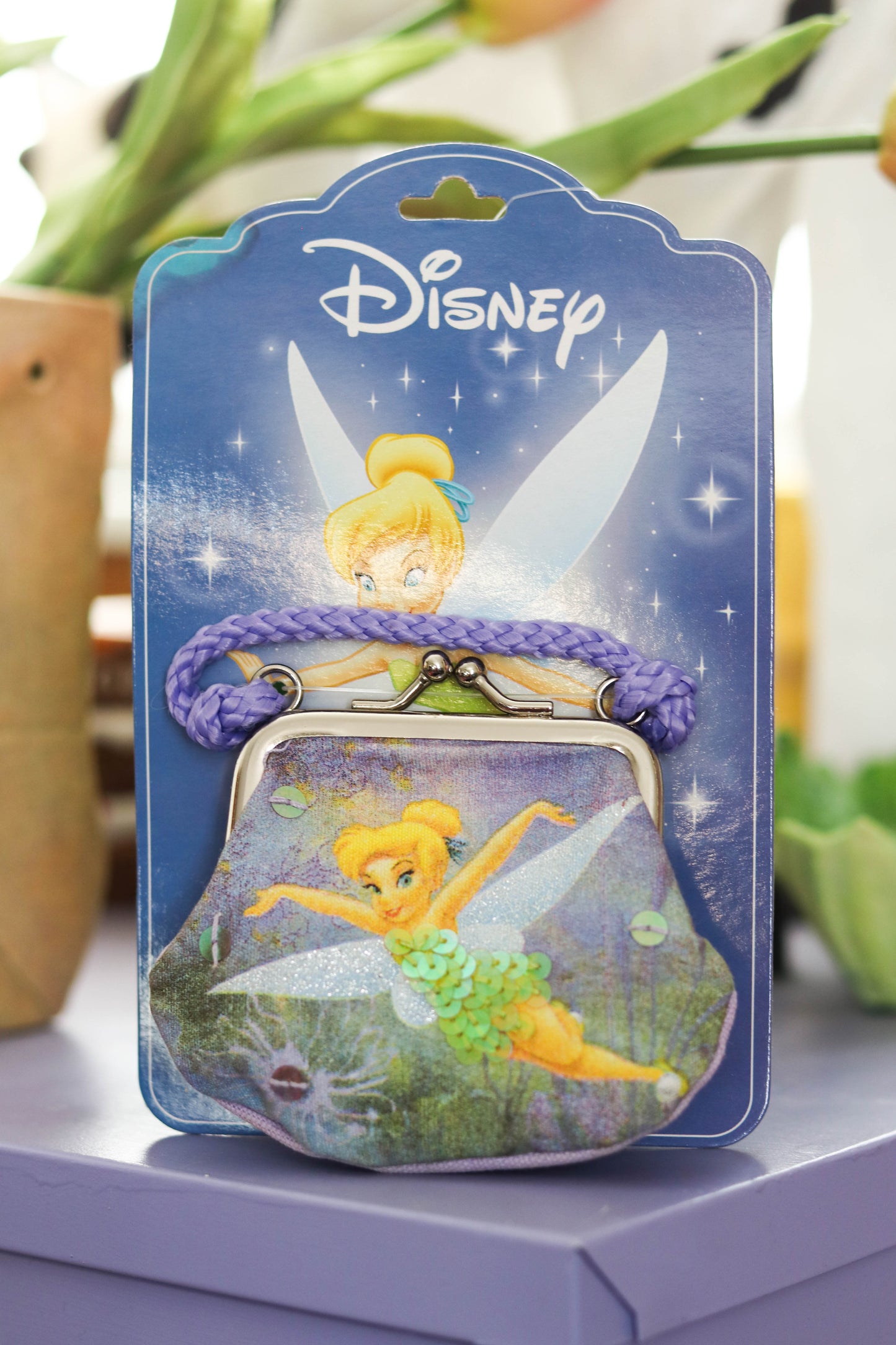 2000s Tinkerbell Sequin Kisslock Coin Purse