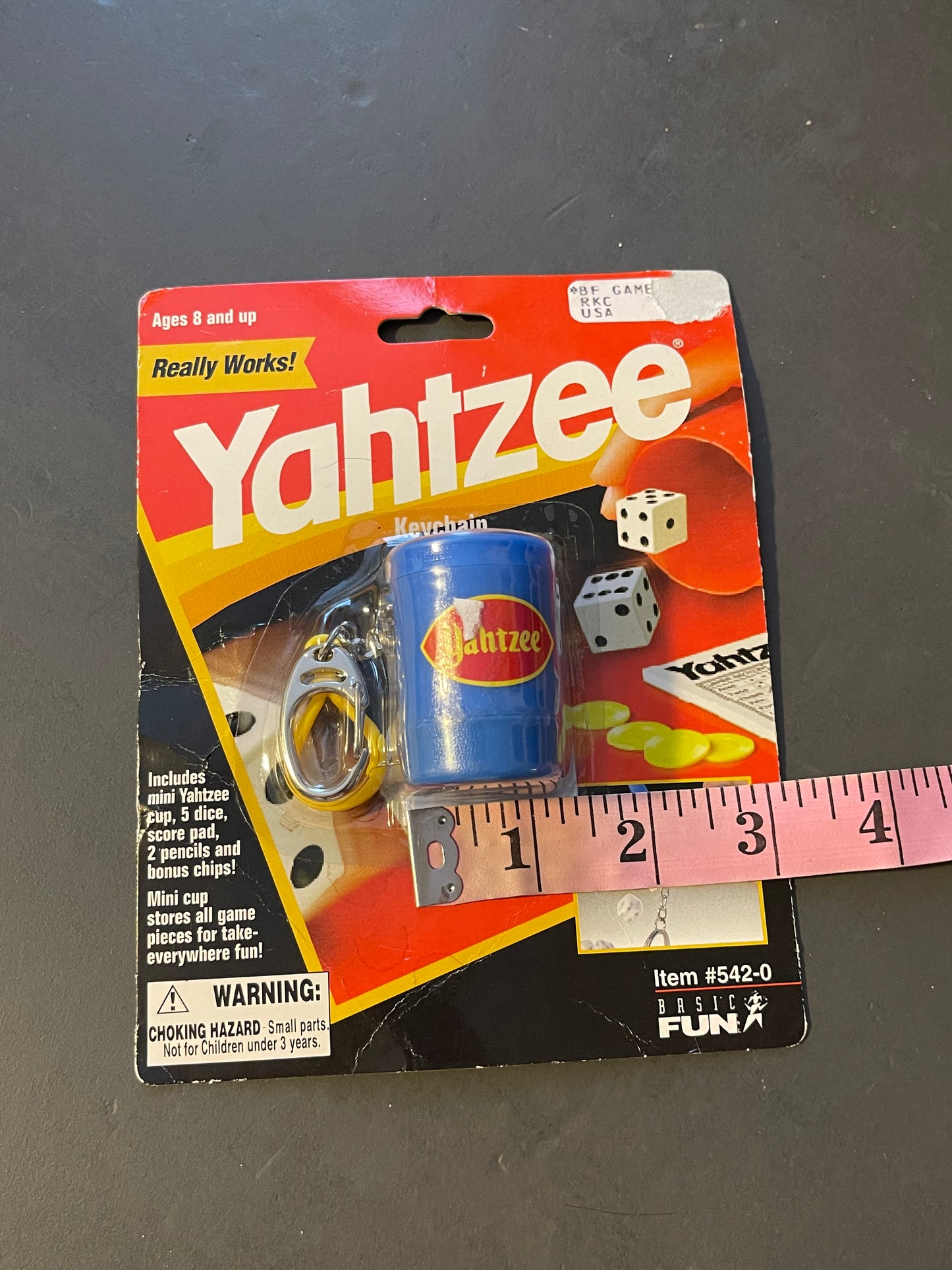 2000's Yahtzee mini game keychain