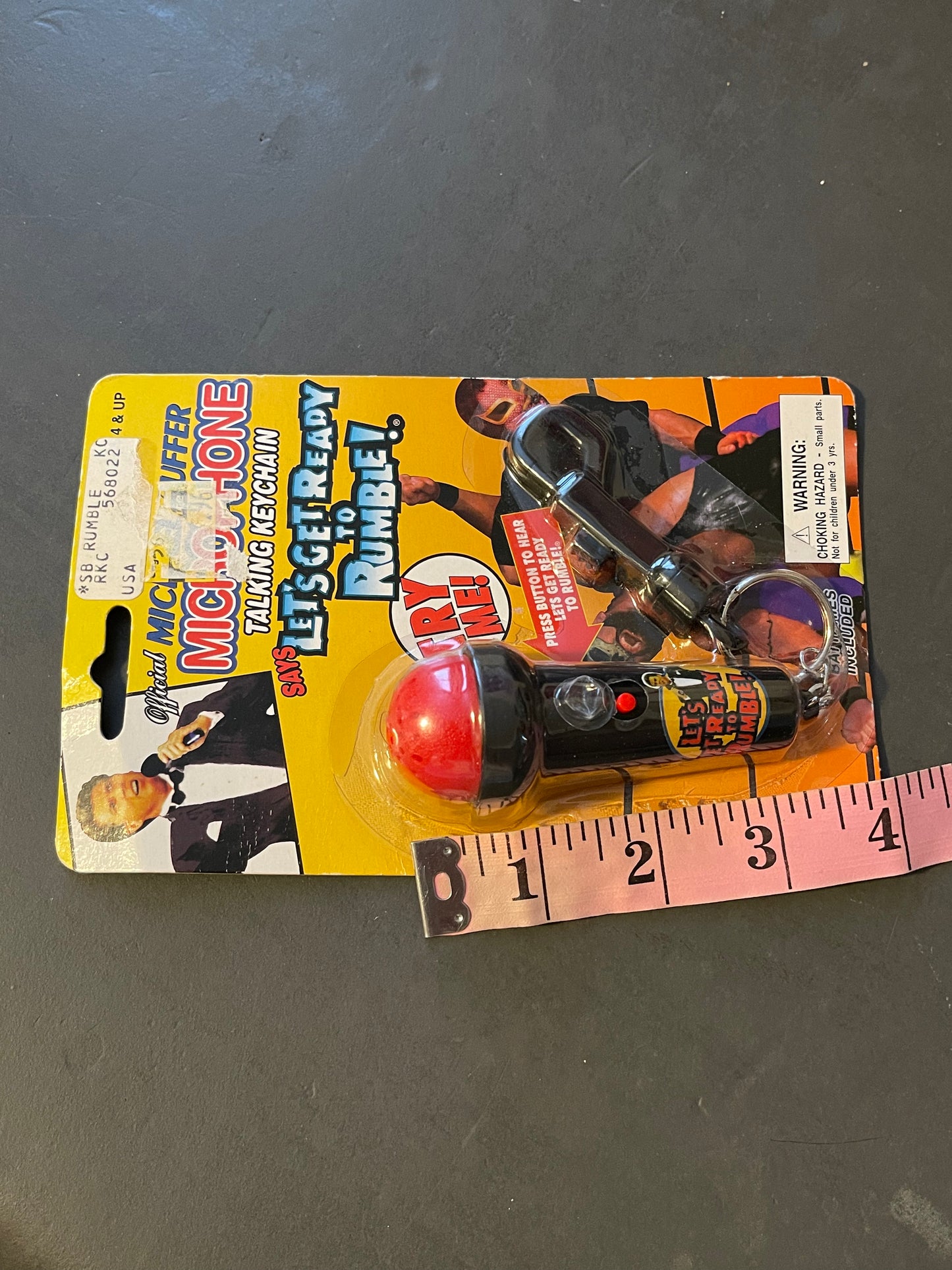 90's mini microphone keychain