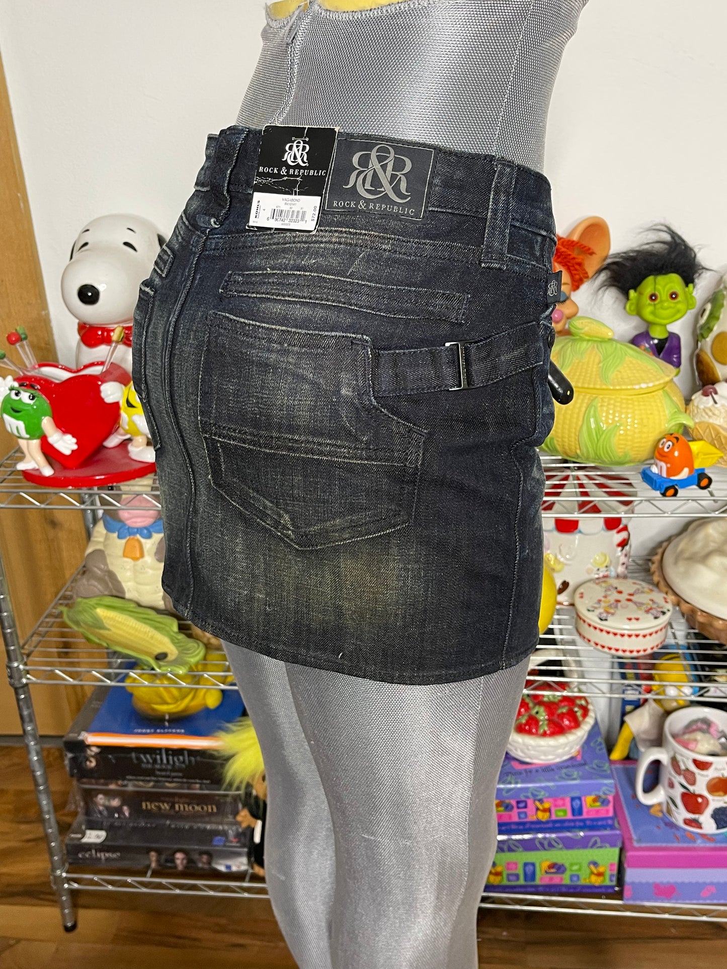 2000s Deadstock Rock & Republic Mini Skirt Sz 4