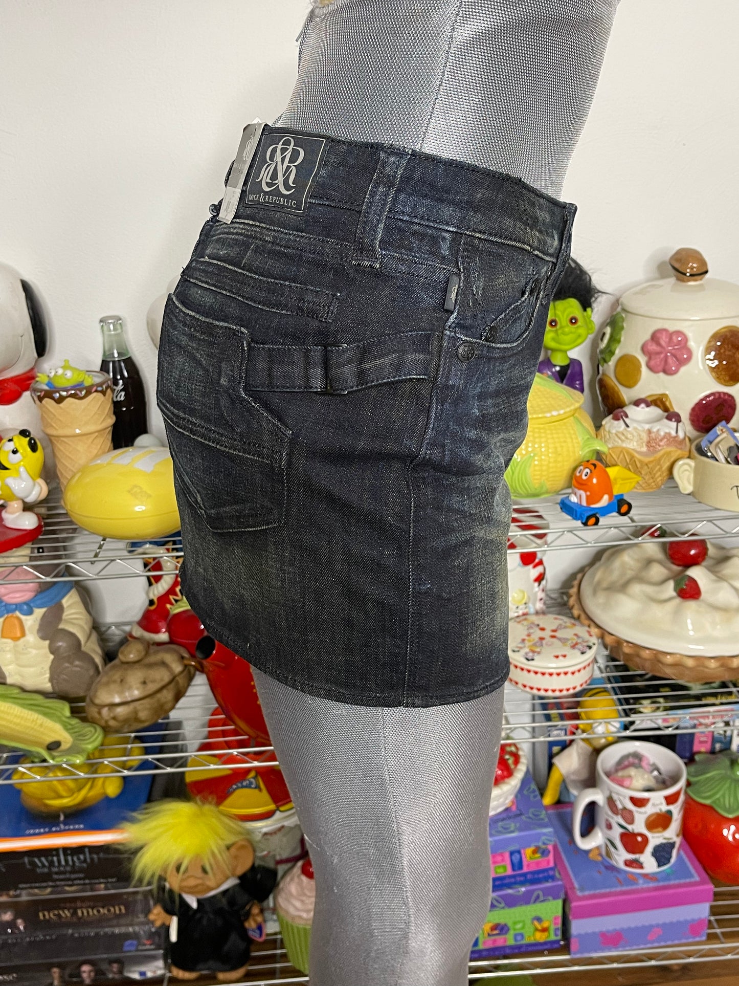 2000s Deadstock Rock & Republic Mini Skirt Sz 4