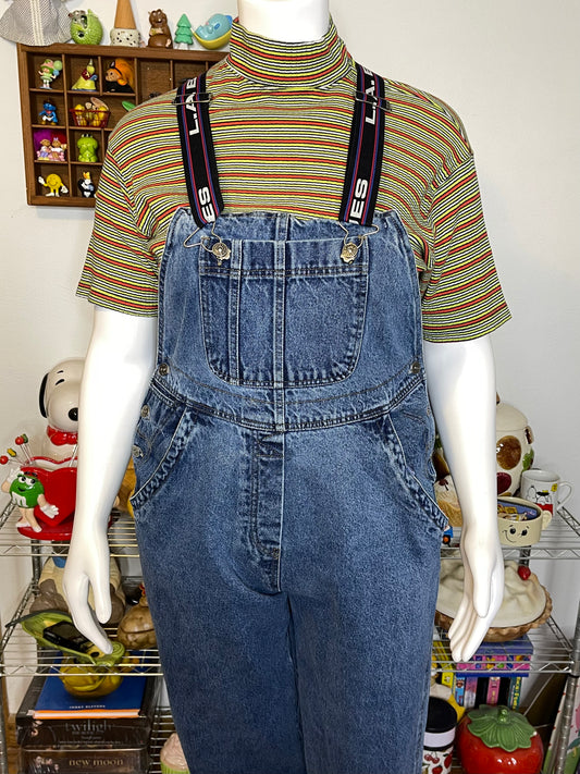Vintage 90s L.A Blues Denim Overalls Sz L/XL