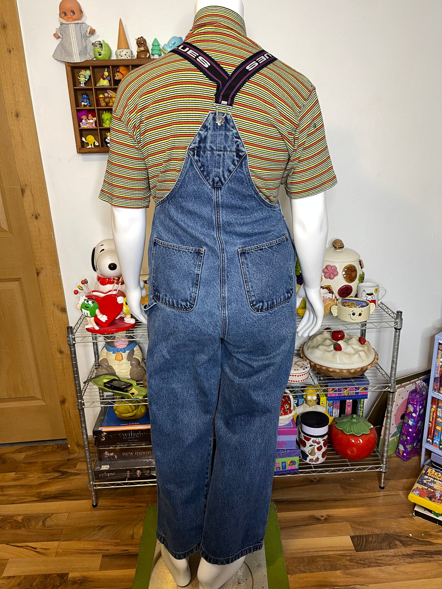Vintage 90s L.A Blues Denim Overalls Sz L/XL
