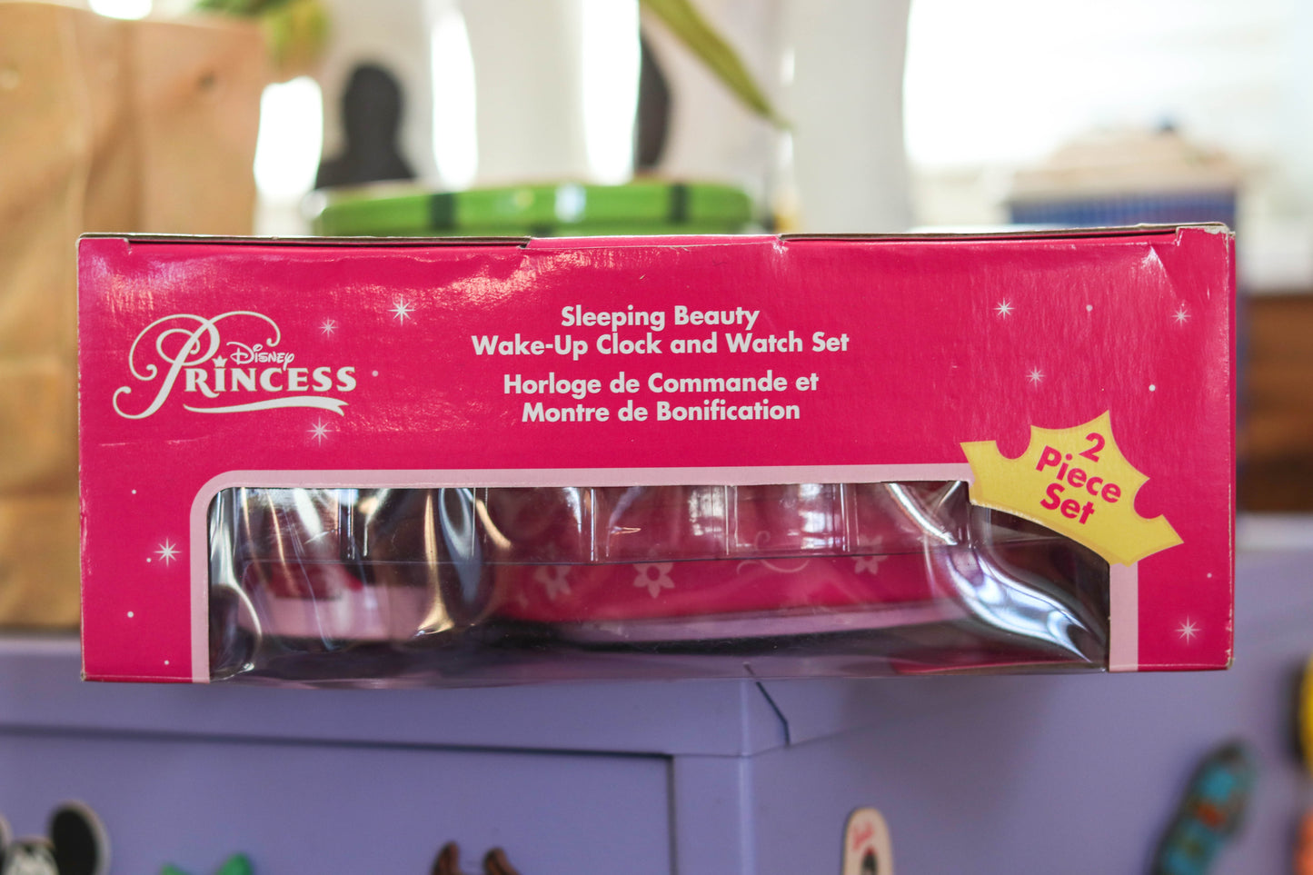 2000s Sleeping Beauty Disney Store Exclusive Wake-up Watch and Clock Set