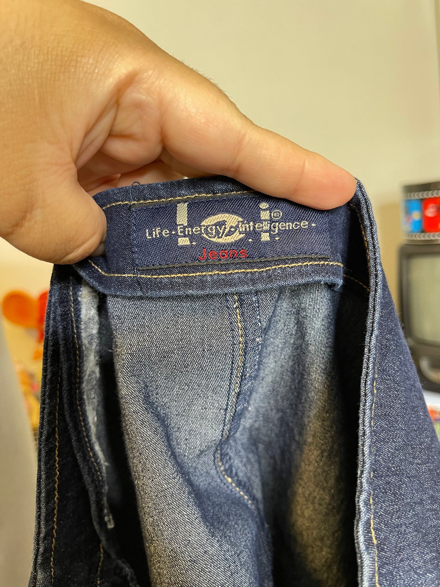 2000s L.e.i Lace Up Style Stretchy Denim Skirt Sz M
