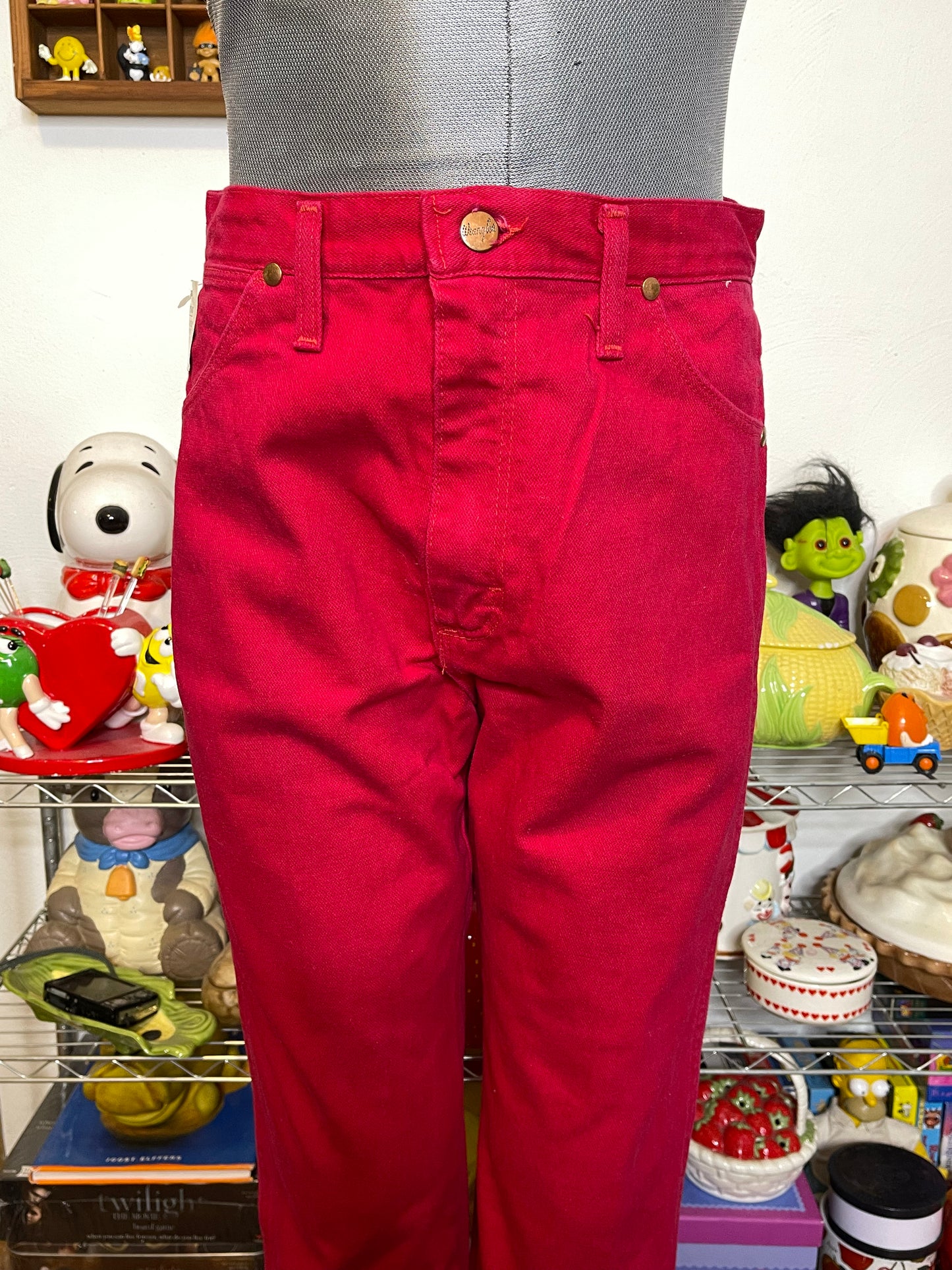 Vintage Deadstock Red Wrangler Cowboy Cut Jeans Sz 28in 11x32