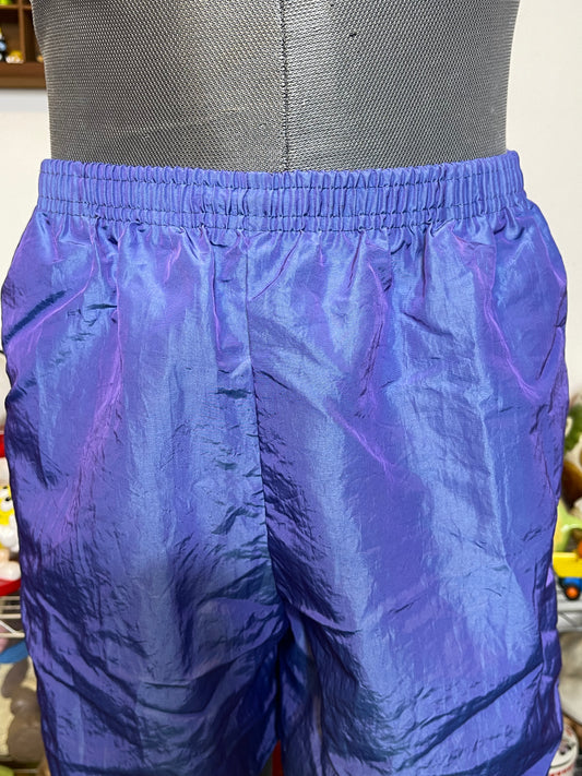Vintage Duo Chrome Iridescent Windbreaker Shorts Sz M