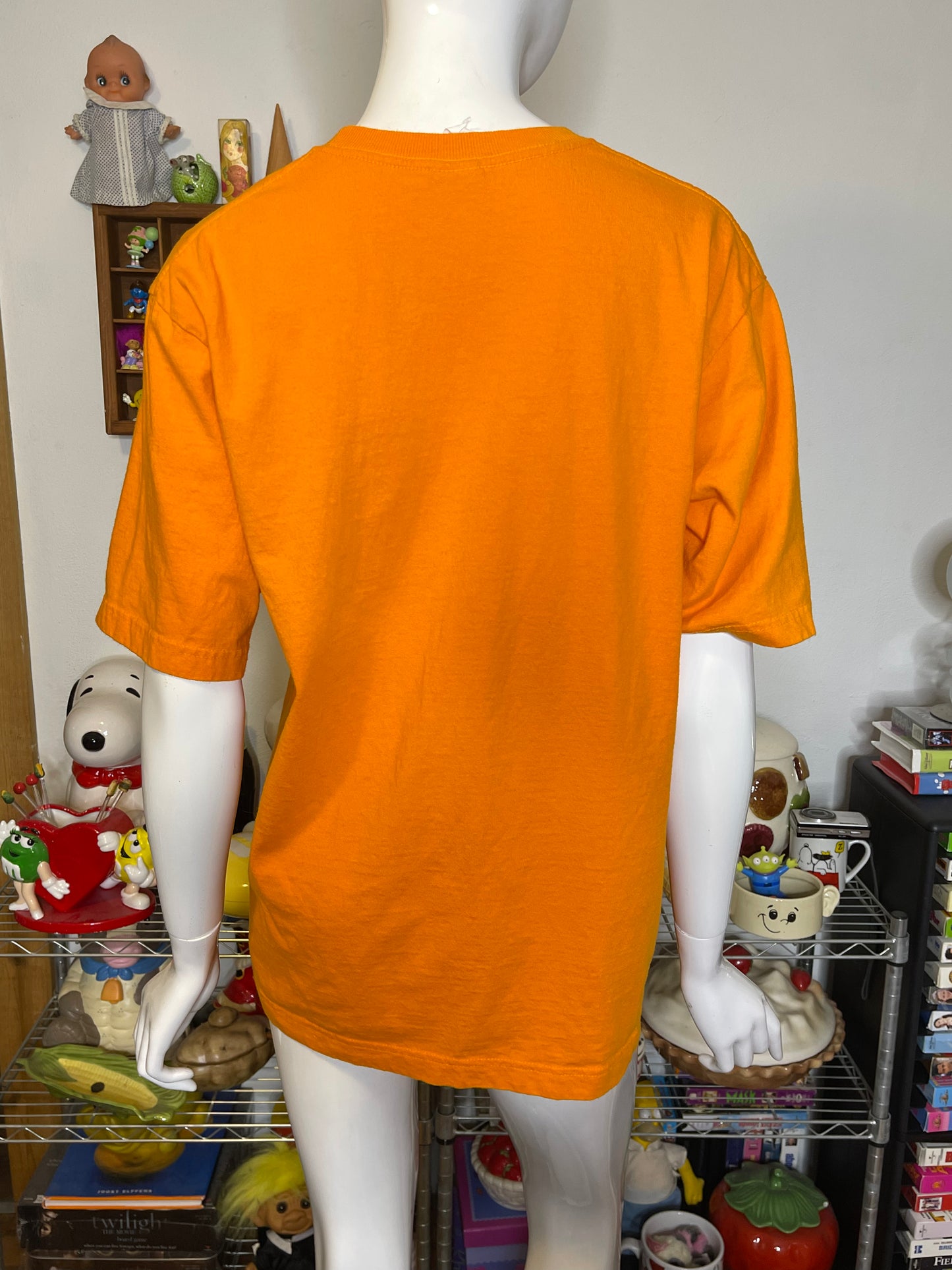 2000s "BAT-A-TUDE!!" Glow In the Dark Oversized Graphic Tee Sz M