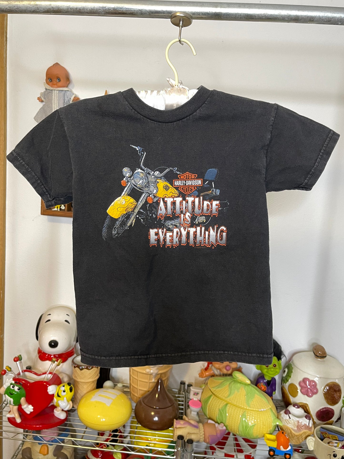 Vintage 2000s Harley Davidson Graphic Kids Tee Sz S (6-8)