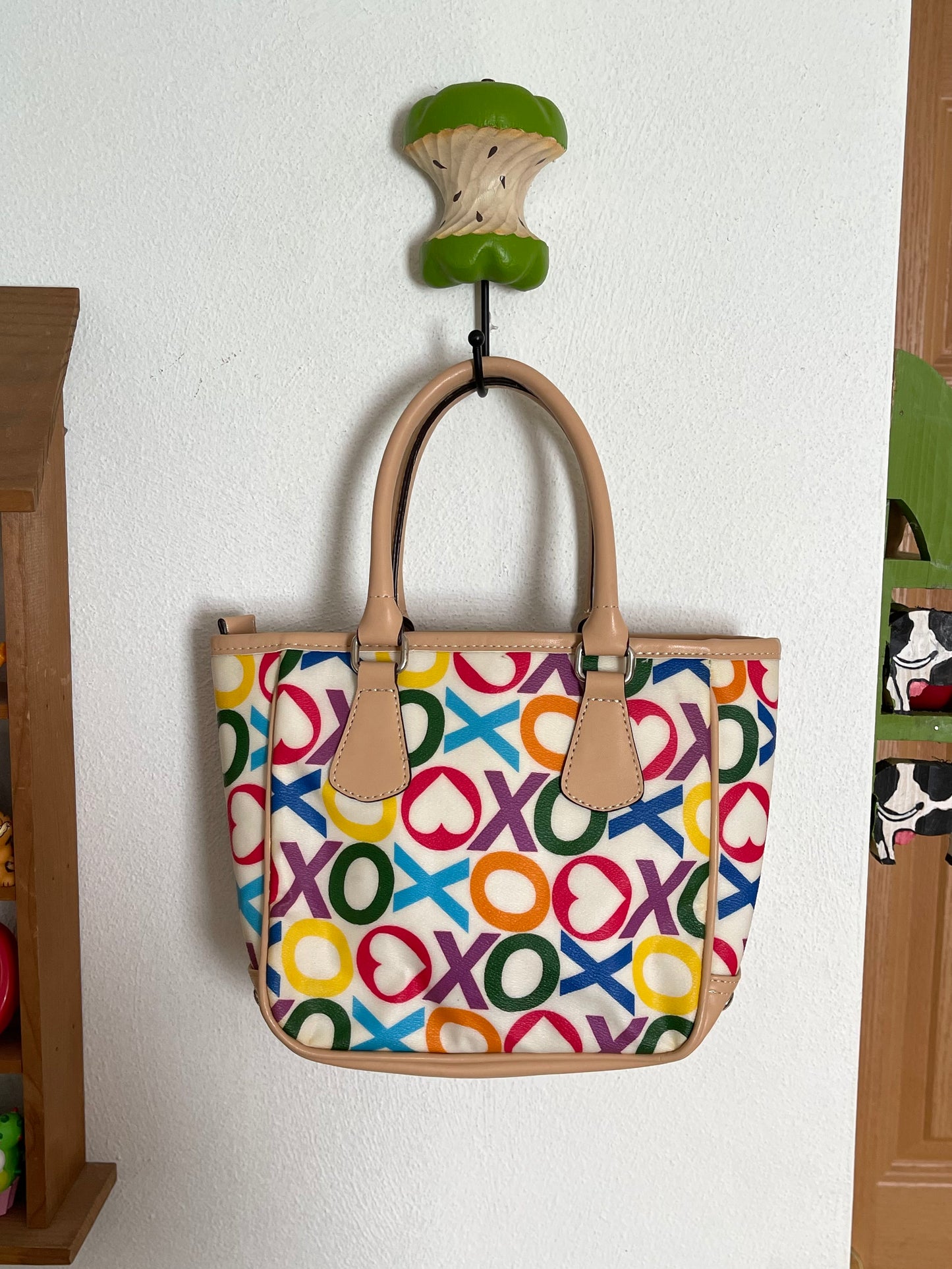 2000s Colorful XOXO Hand Held Purse
