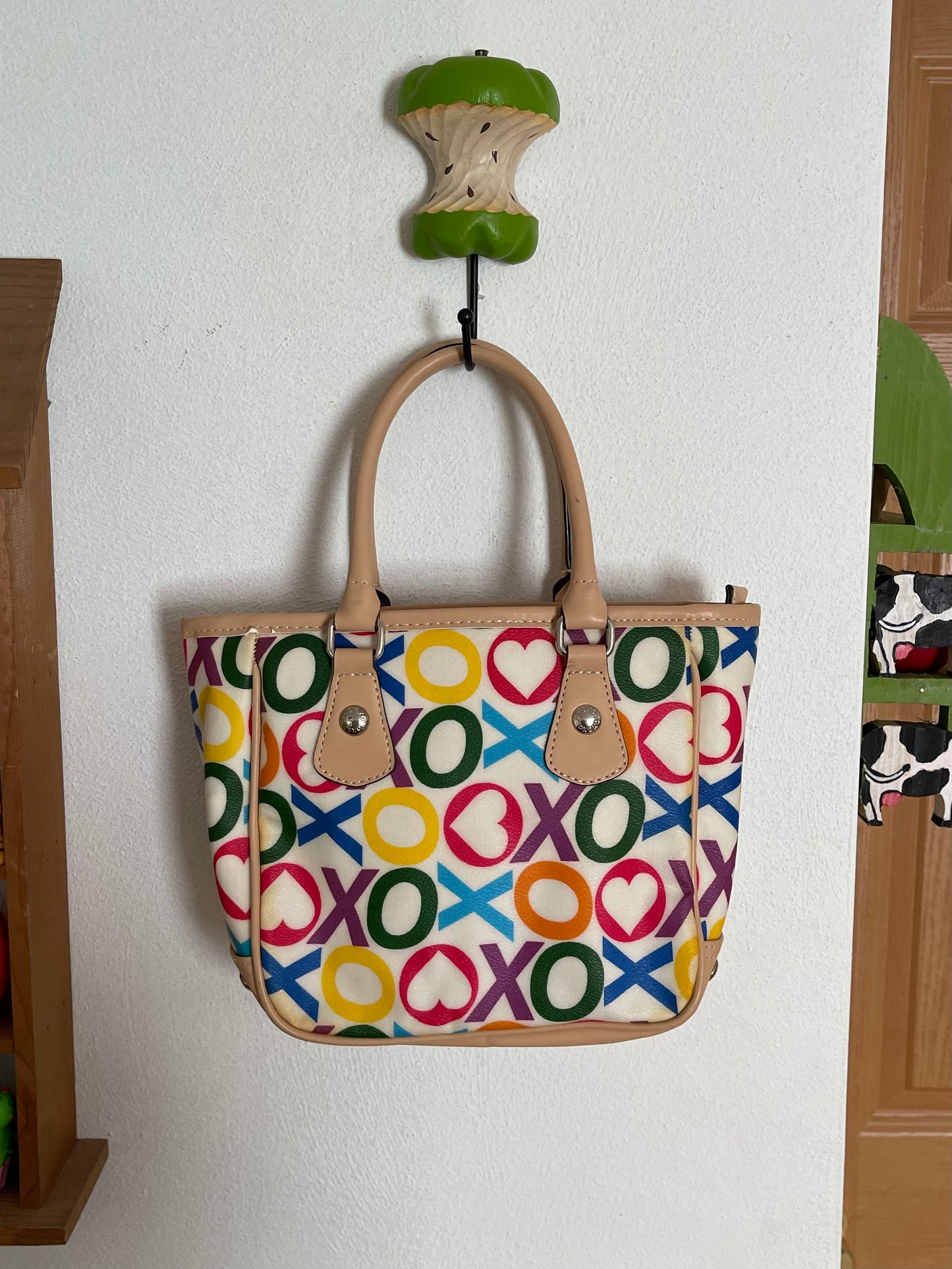 2000s Colorful XOXO Hand Held Purse