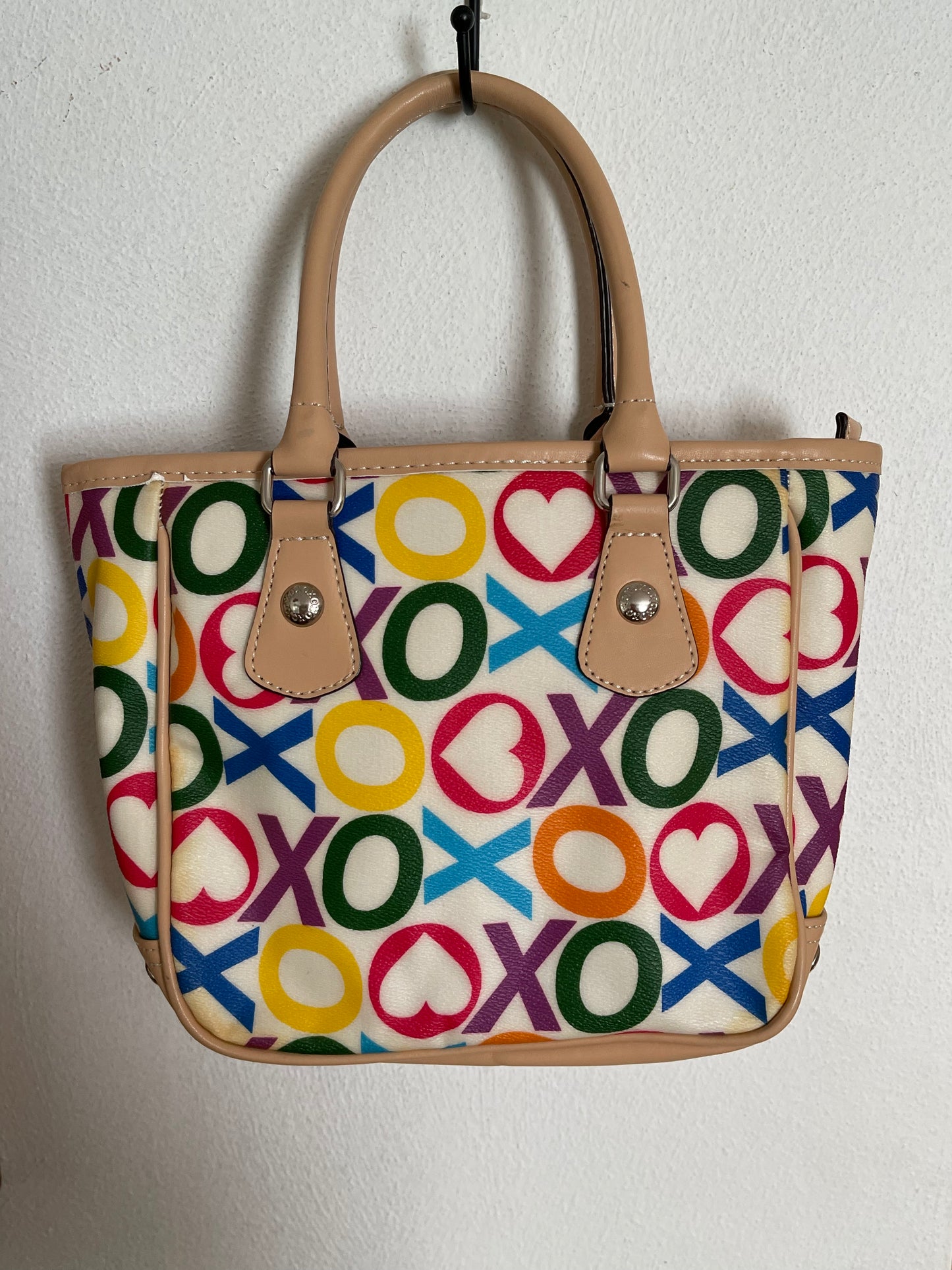 2000s Colorful XOXO Hand Held Purse