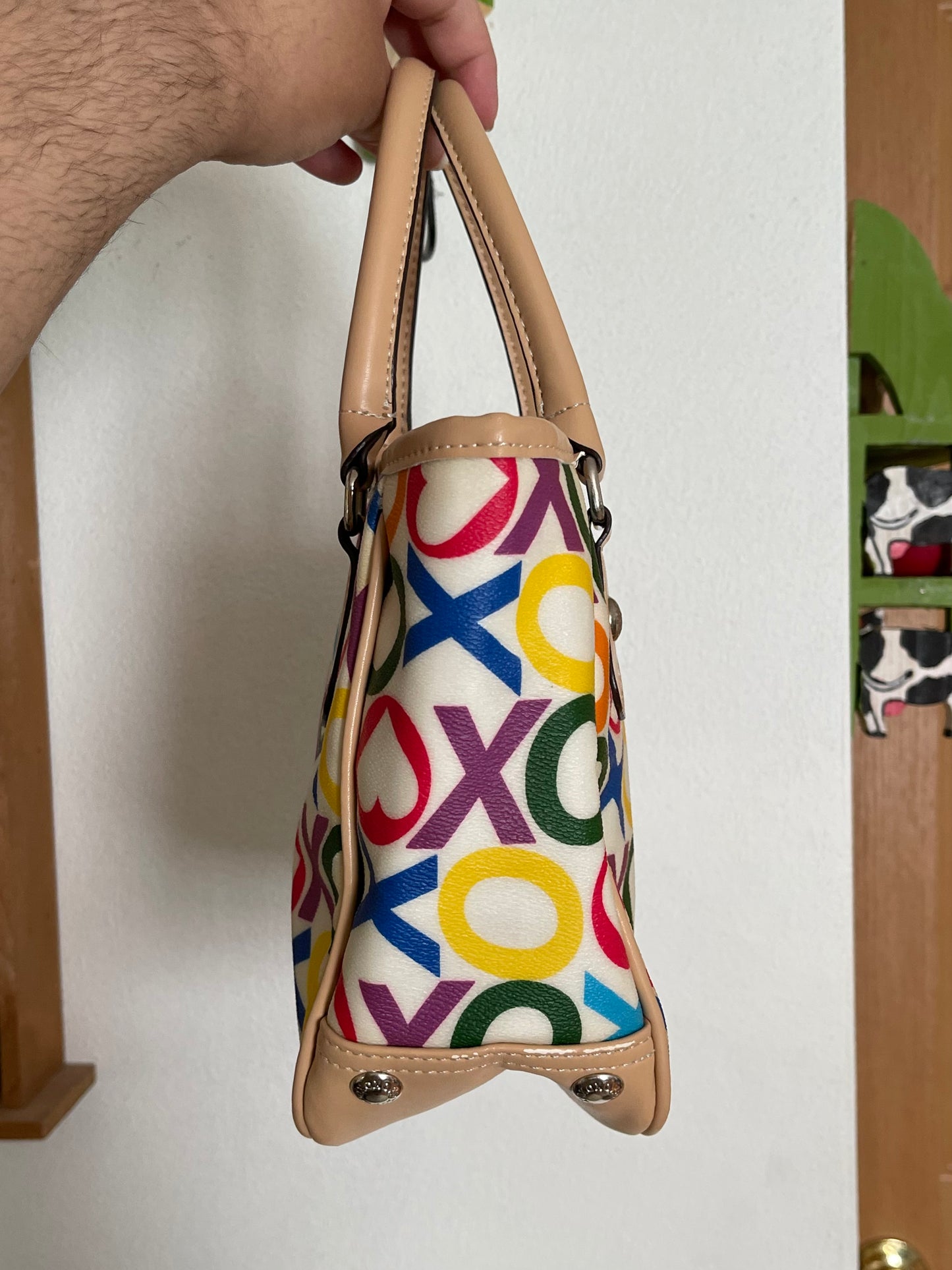 2000s Colorful XOXO Hand Held Purse