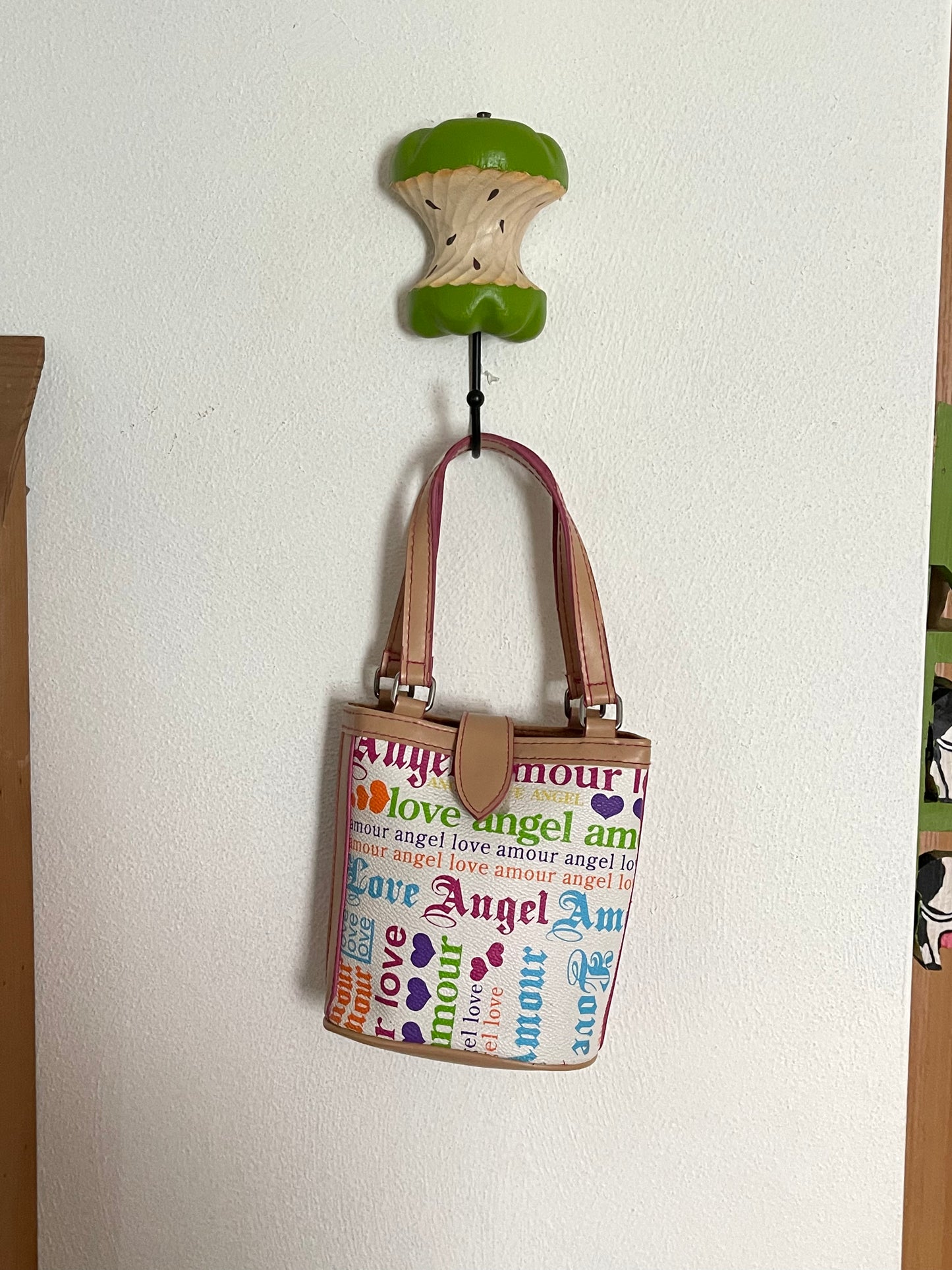 2000s Small Angel Bucket Hand Held Bag