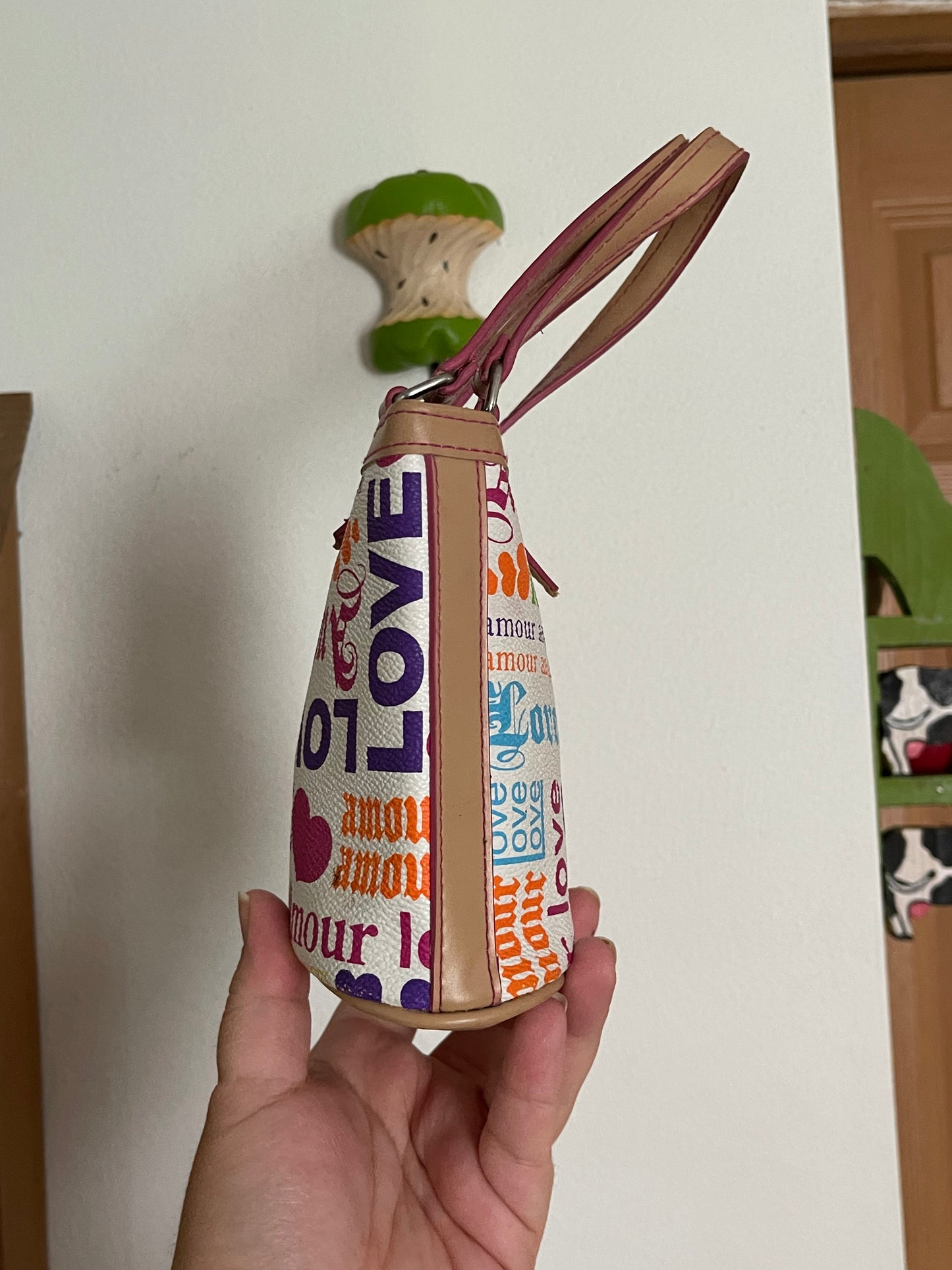 2000s Small Angel Bucket Hand Held Bag