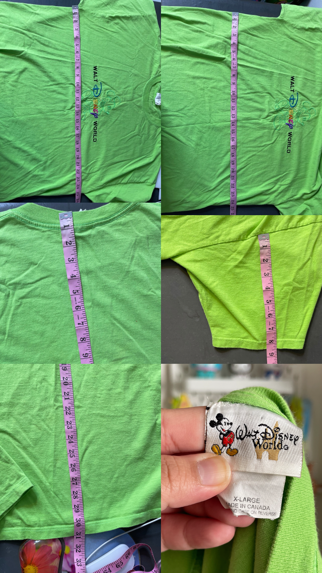 Vintage 90's Green Disney Tee sz XL / XXL