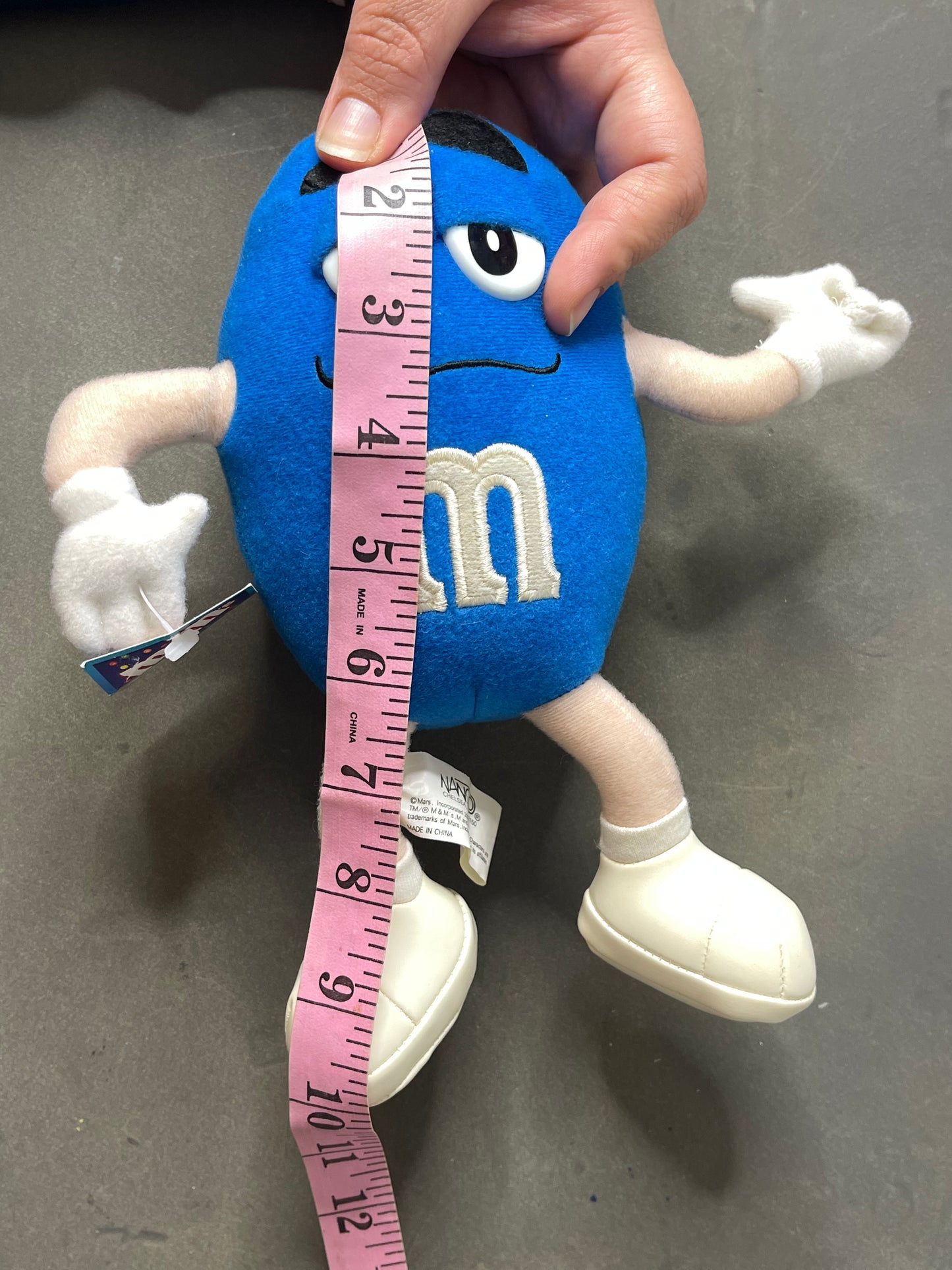 Vintage 2000s Blue Peanut M&M Deadstock Plush