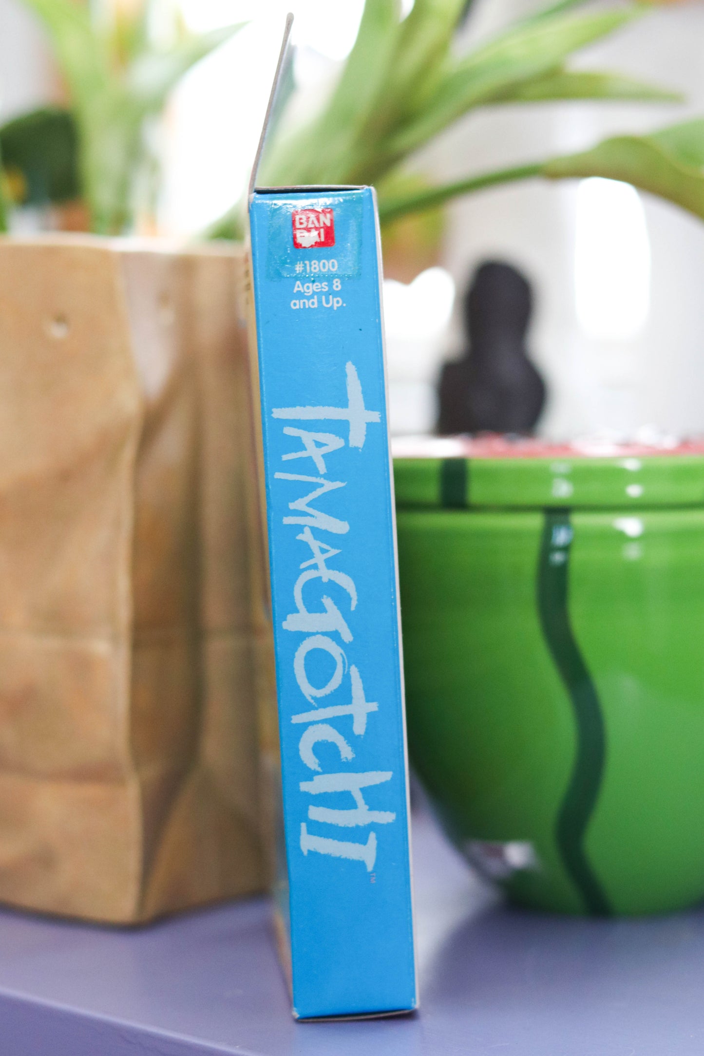 Vintage Deadstock 90s Silver Tamagotchi Keychain