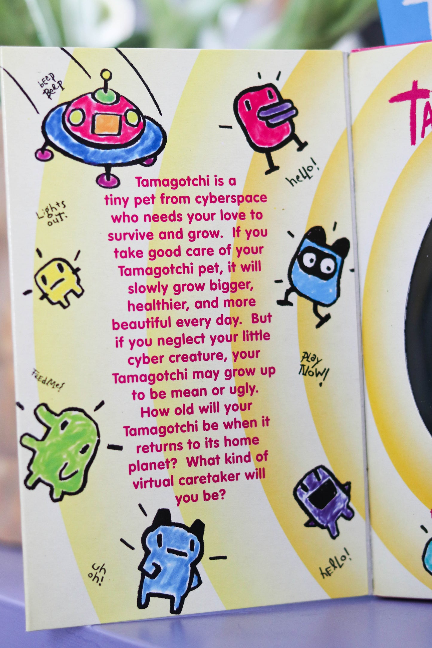 Vintage Deadstock 90s Silver Tamagotchi Keychain