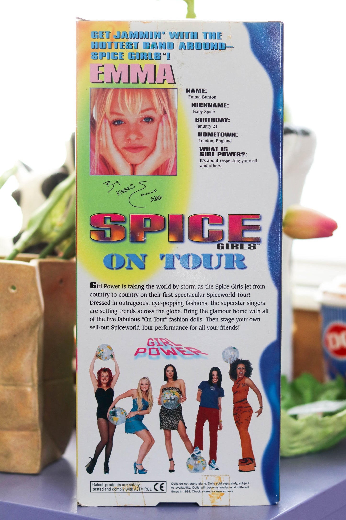 Vintage 90s Emma Spice Girls On Tour Doll