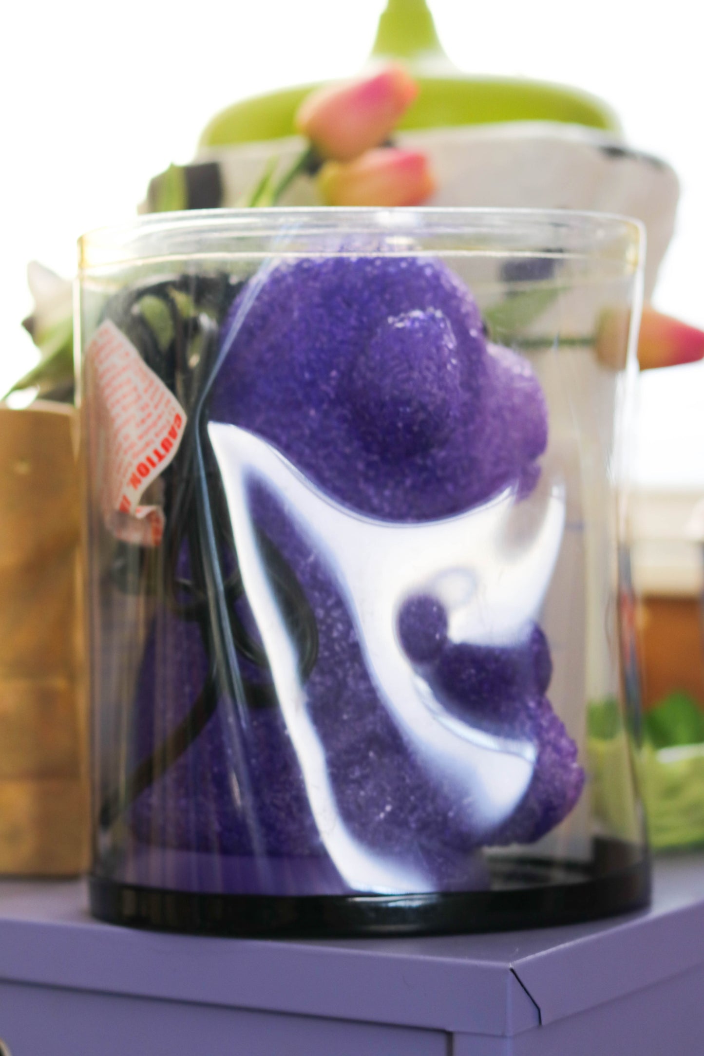 2000s Deadstock Purple Monkey Popcorn Glow Lamp