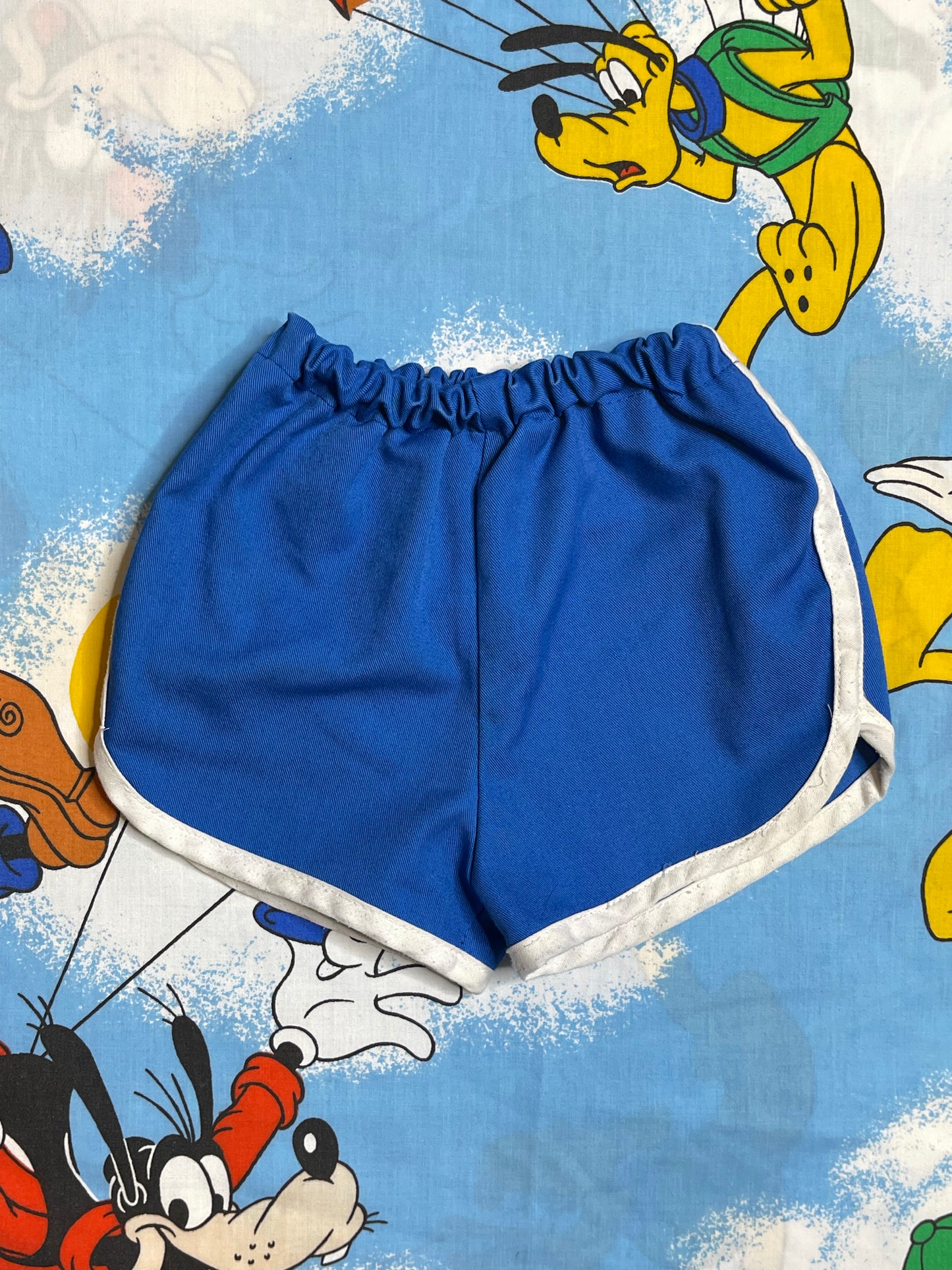 Vintage Blue White Striped Sporty Shorts Sz 24M