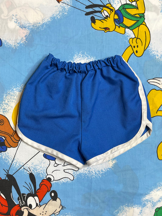 Vintage Blue White Striped Sporty Shorts Sz 24M