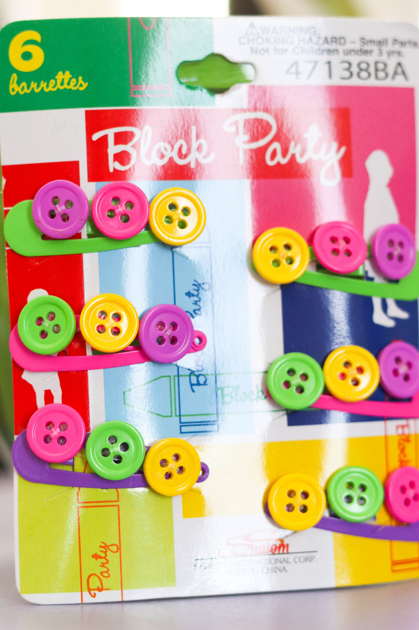 Y2K Colorful Button Hair Barrettes