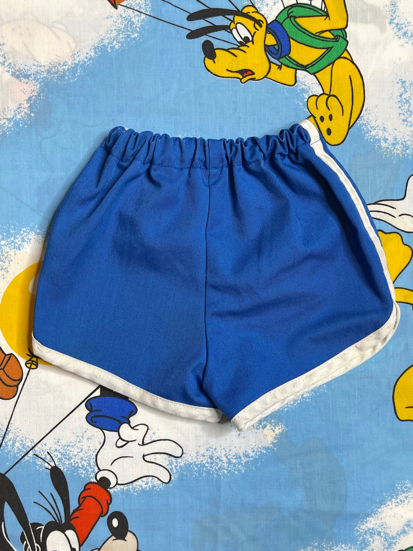 Vintage Blue White Striped Sporty Shorts Sz 24M