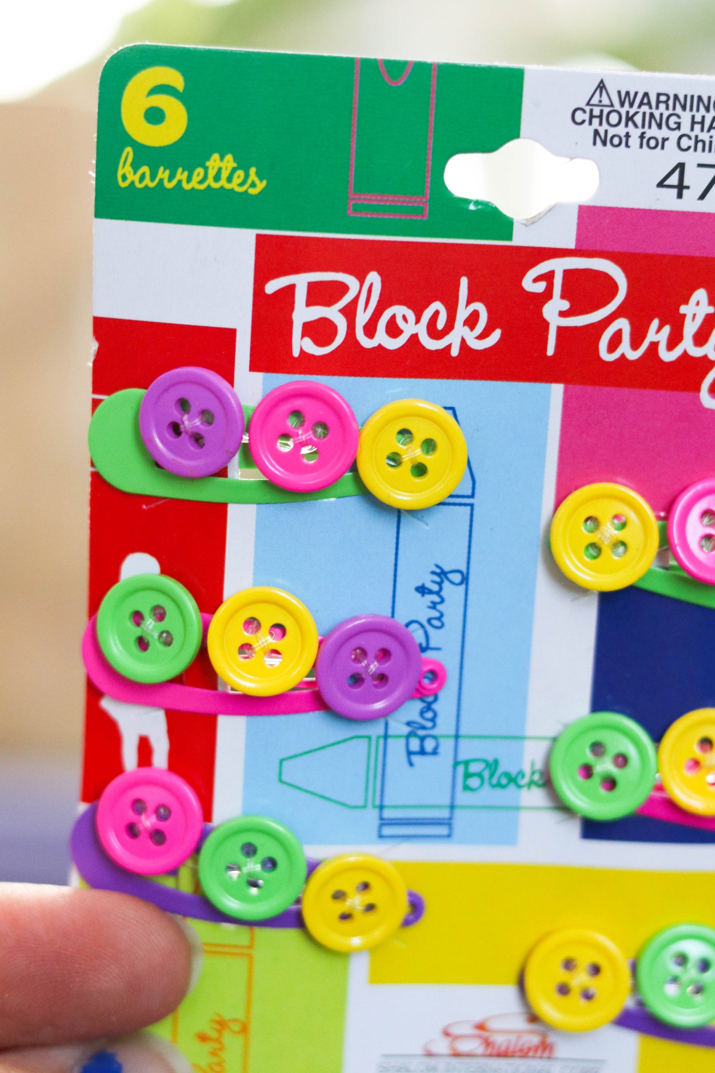 Y2K Colorful Button Hair Barrettes