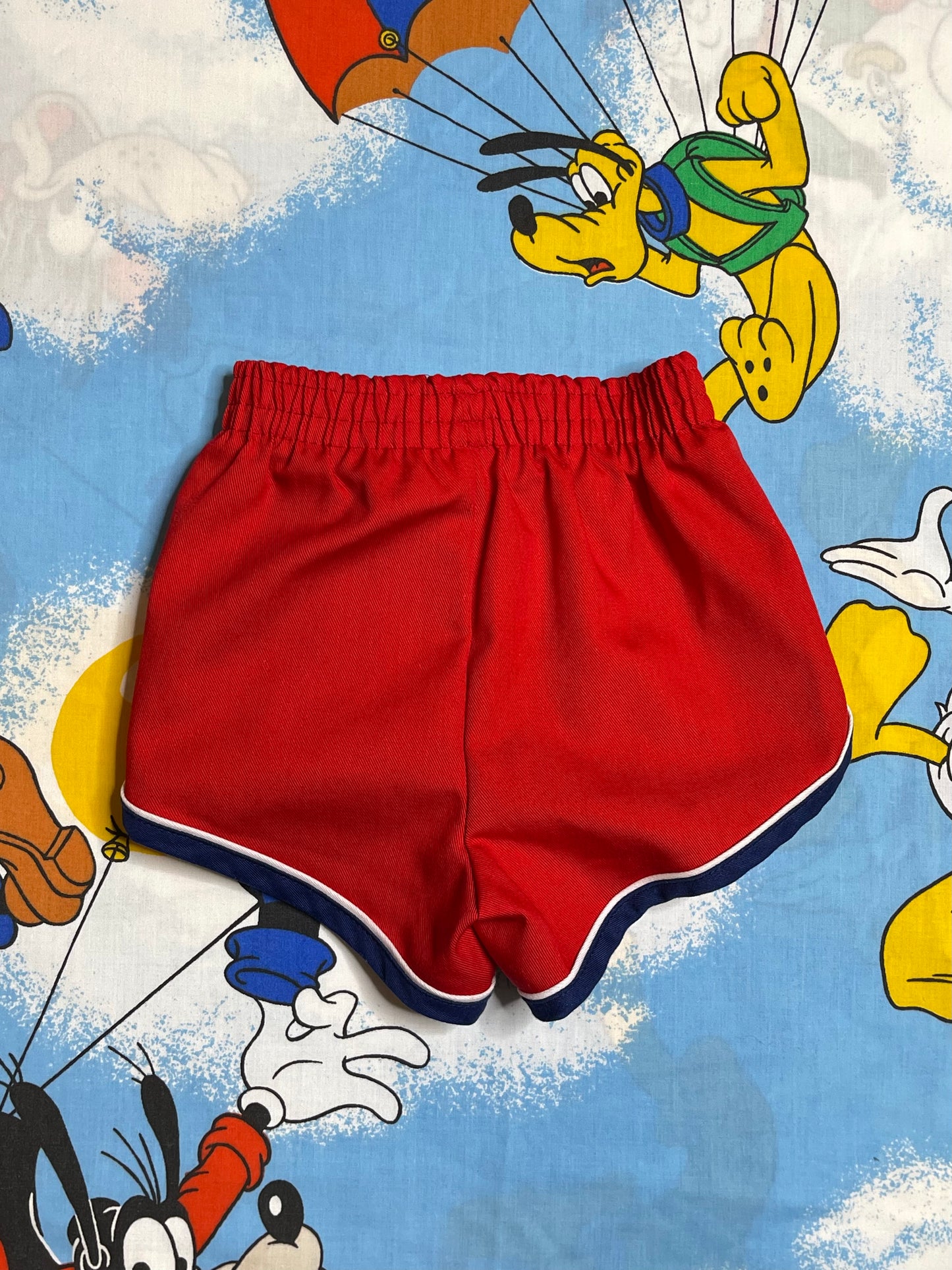 Vintage Red Striped Sporty 17 Shorts Sz 2T