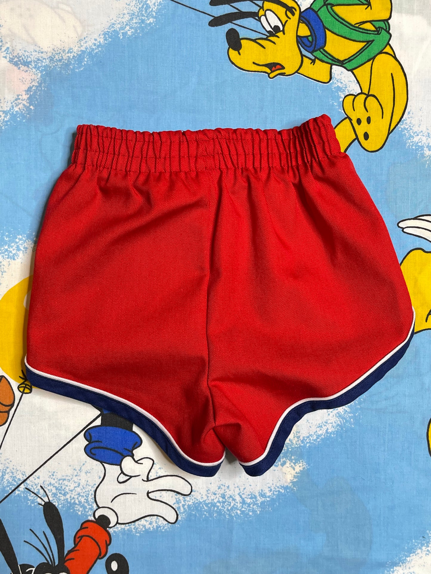 Vintage Red Striped Sporty 17 Shorts Sz 2T