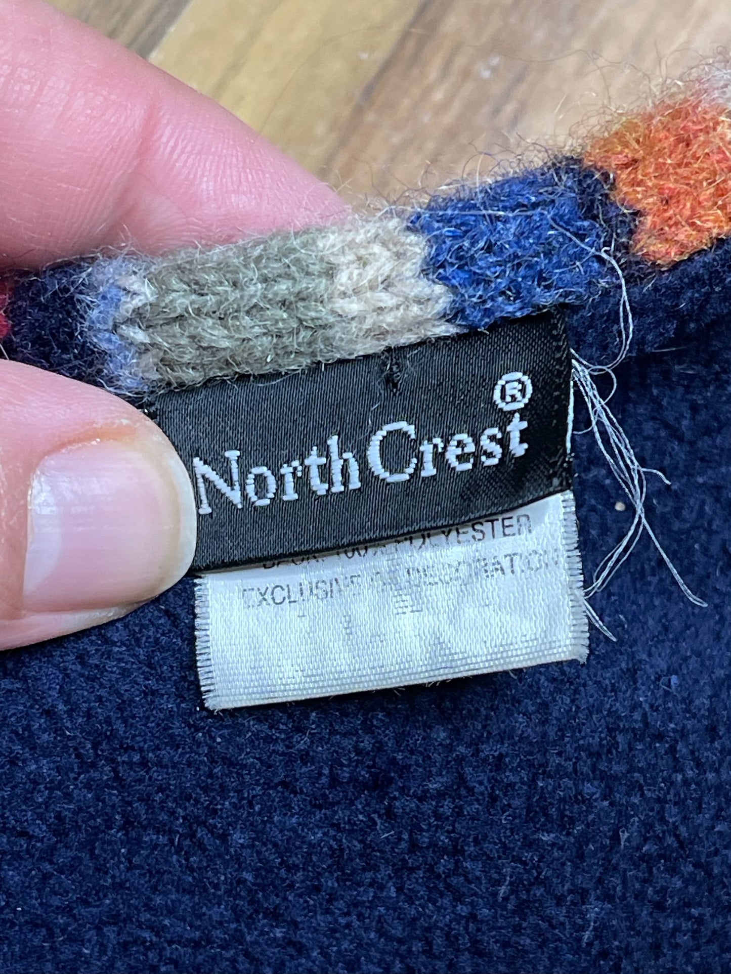 2000s Fall Colorful Wool Striped Knit Scarf