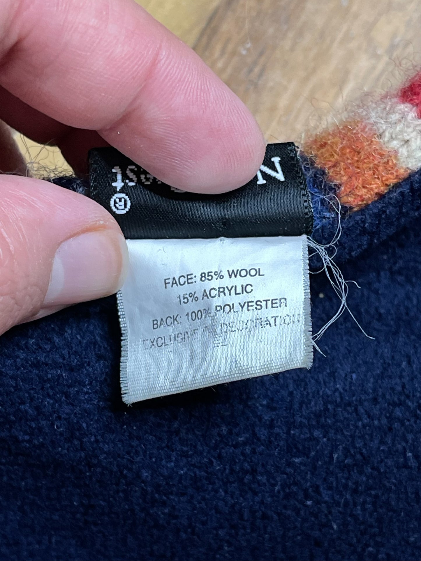 2000s Fall Colorful Wool Striped Knit Scarf