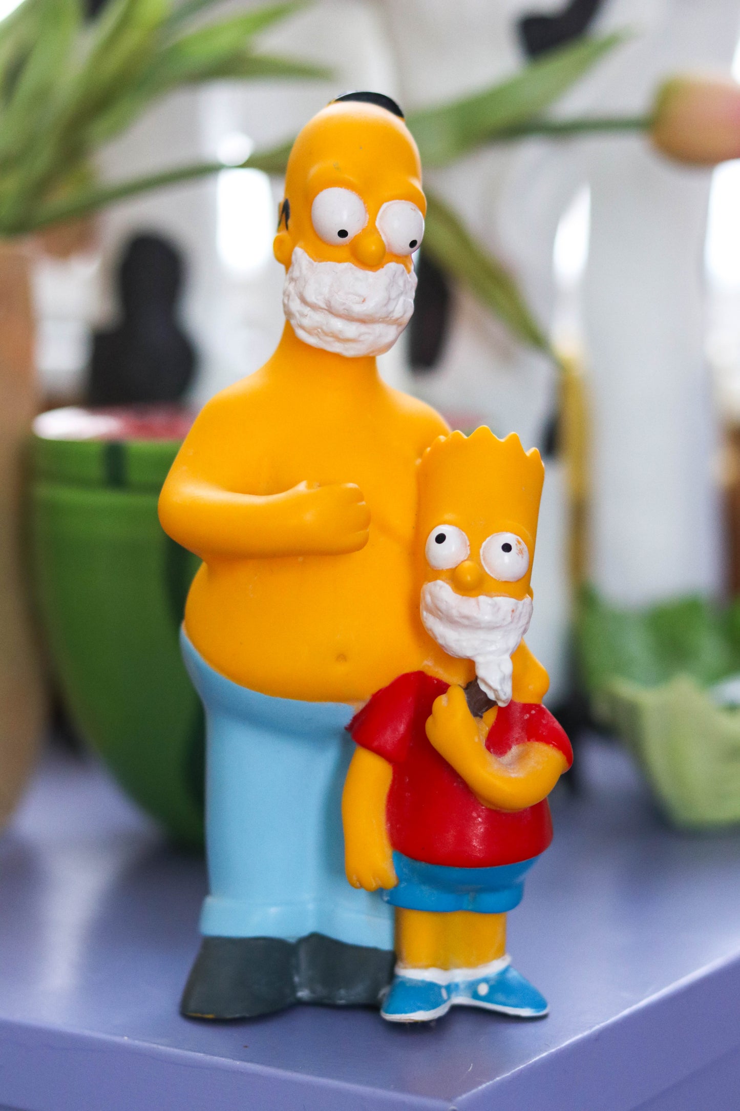 Vintage 90s The Simpsons Homer And Bart Razor Holder